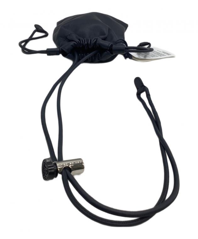 中古・古着通販】MONCLER (モンクレール) レザー巾着ショルダーバッグ