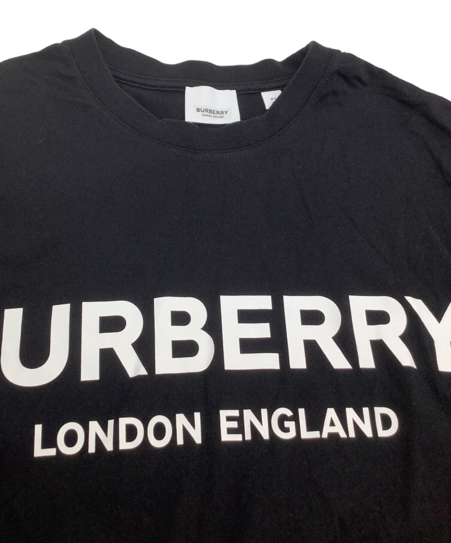 中古・古着通販】BURBERRY (バーバリー) クルーネックTシャツ ブラック