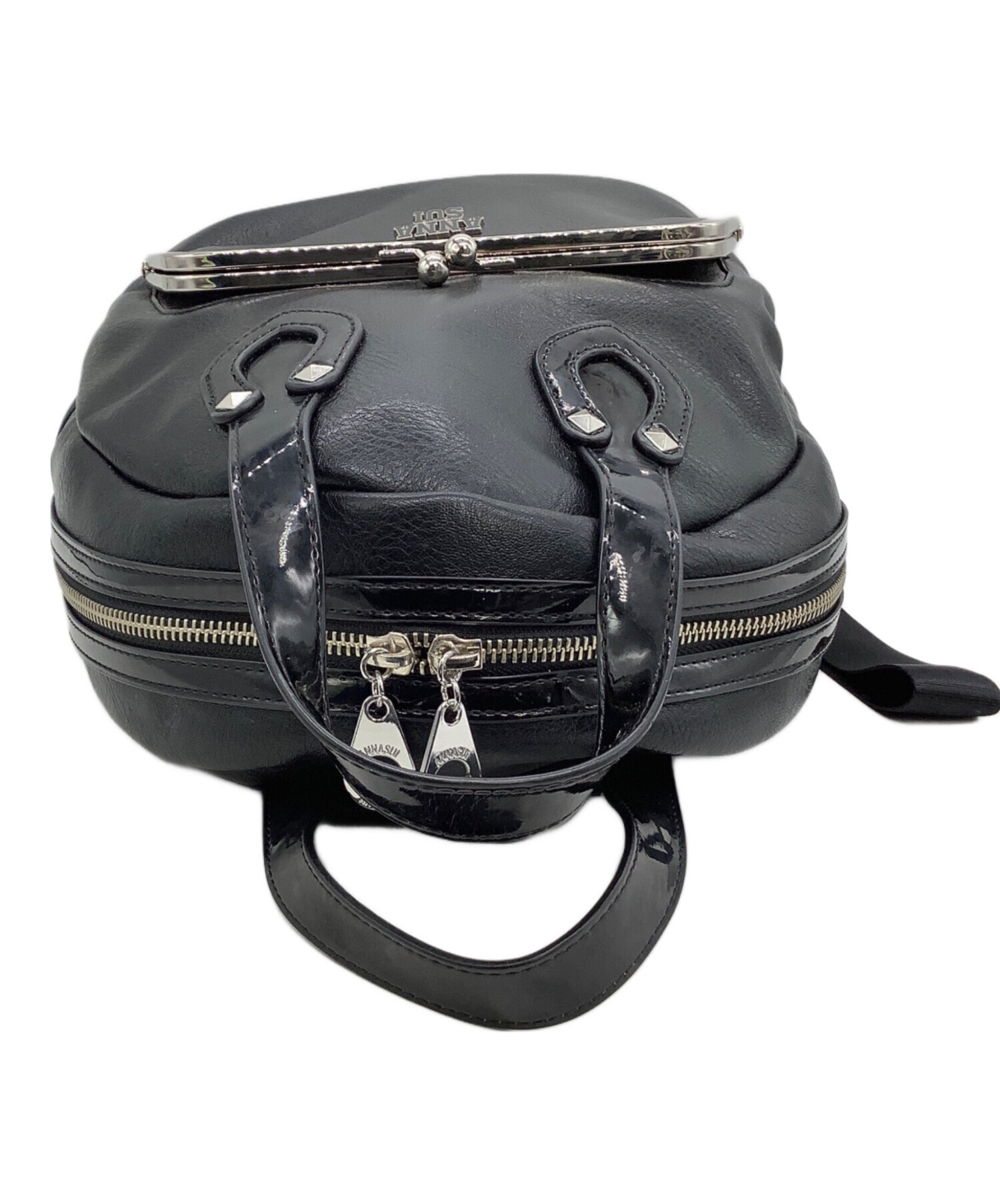 中古・古着通販】ANNA SUI (アナスイ) リュック メタリカ ブラック 