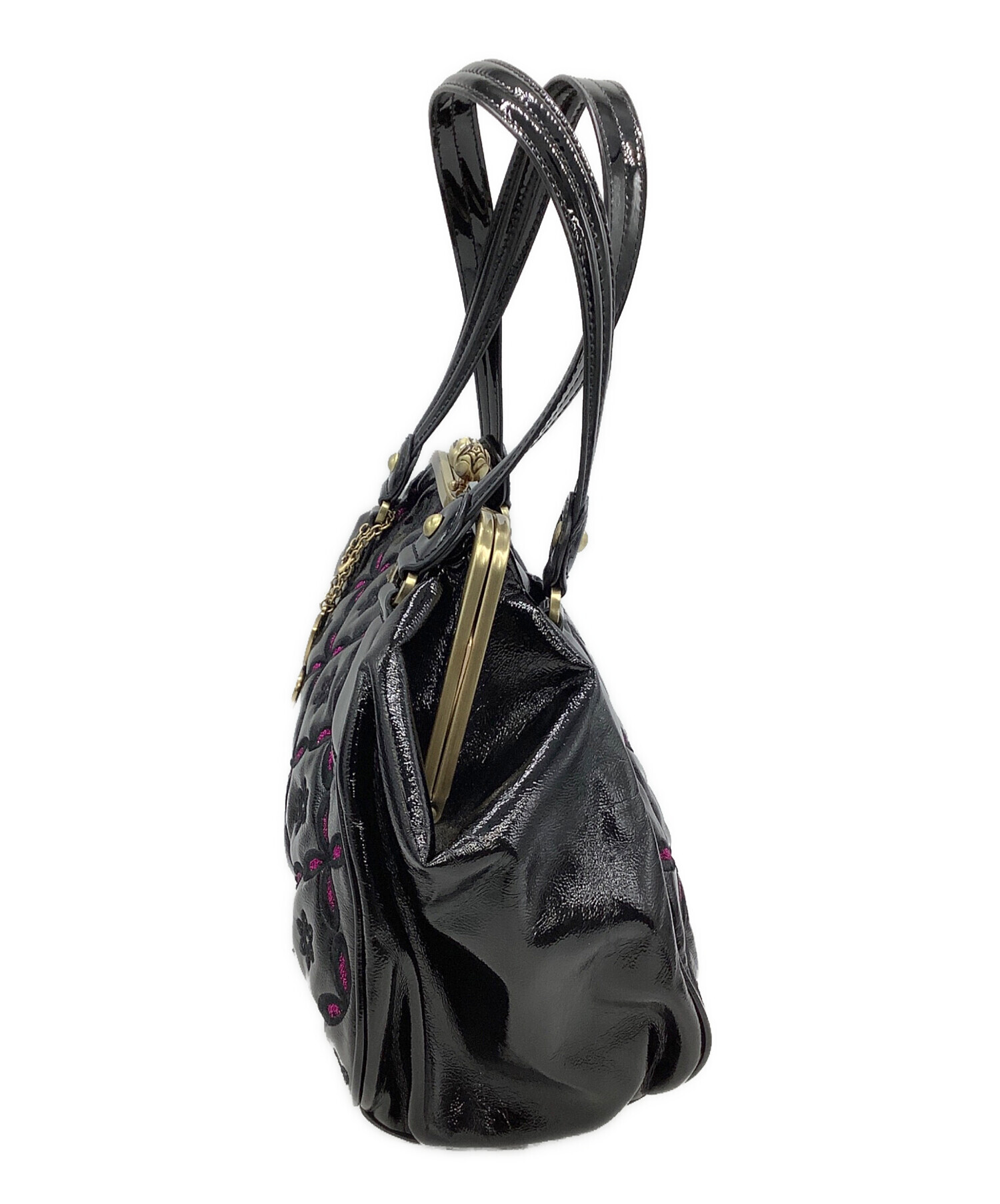 中古・古着通販】ANNA SUI (アナスイ) トートバッグ ブラック