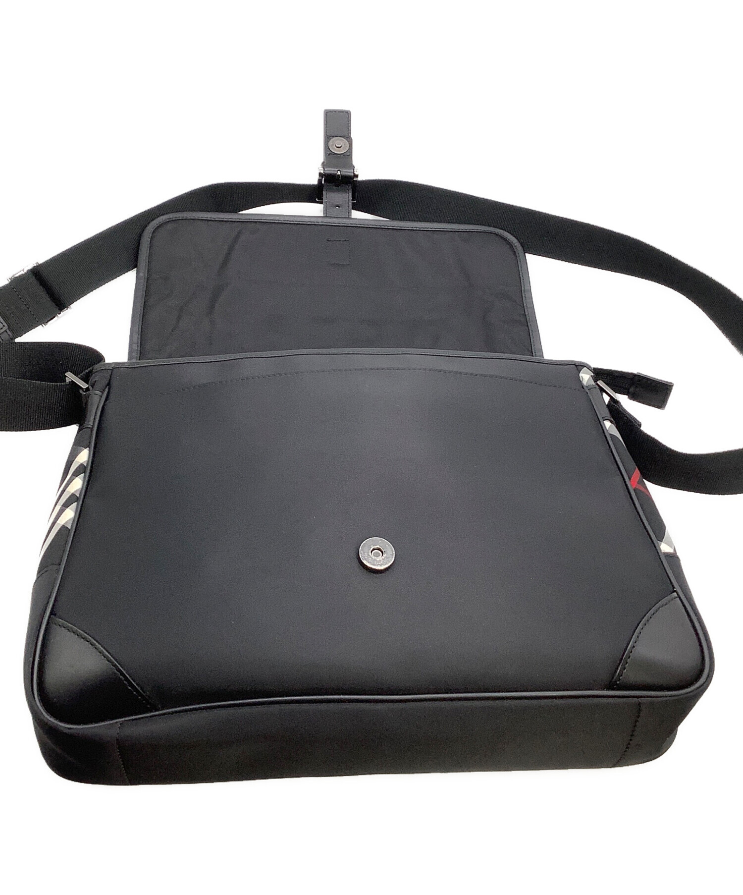 中古・古着通販】BURBERRY (バーバリー) ナイロンショルダーバッグ 