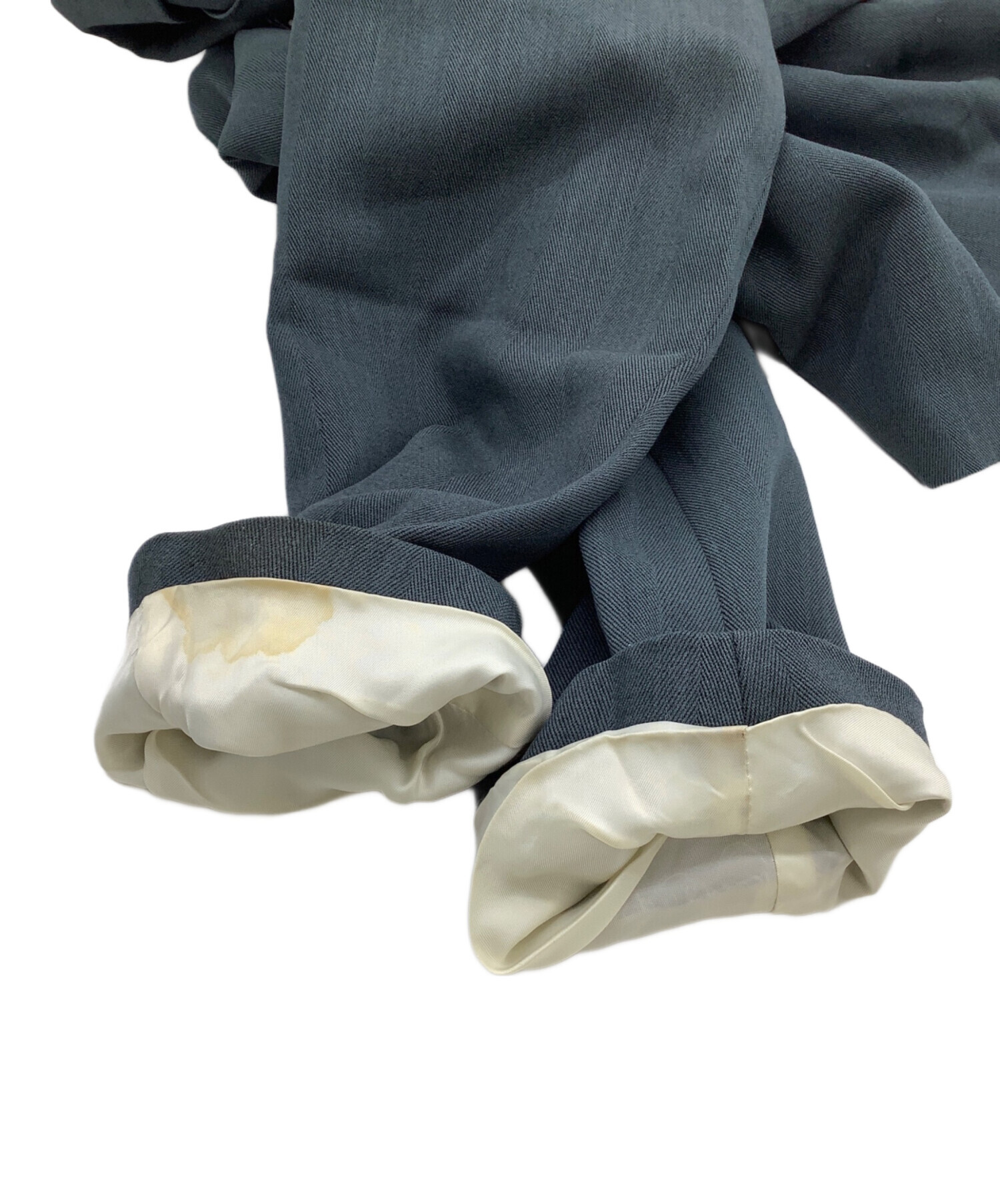 LA7787 CELINE セリーヌ ウール テーラードジャケット グリーン42