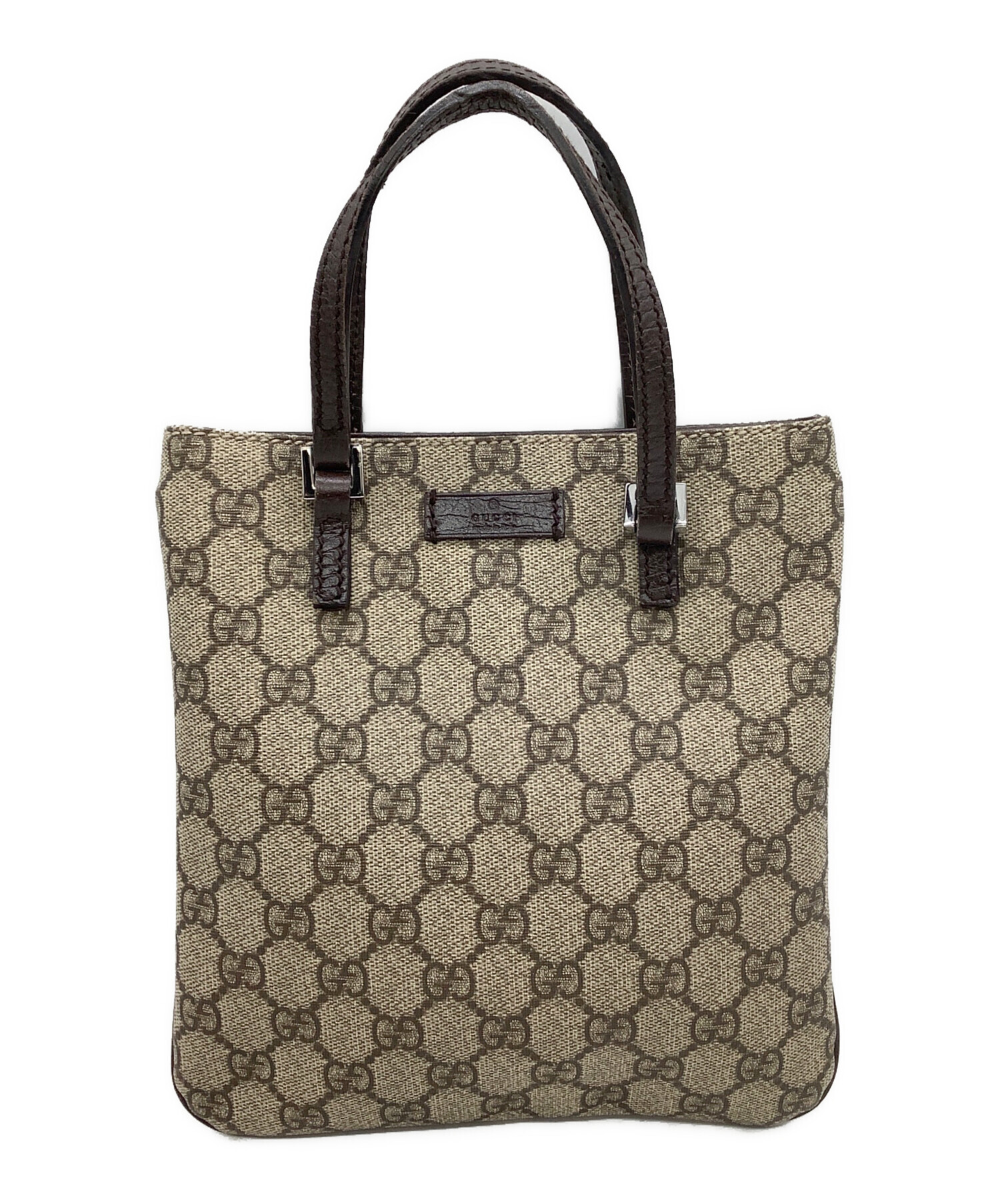 中古・古着通販】GUCCI (グッチ) ハンドバッグ GGスプリーム ベージュ 