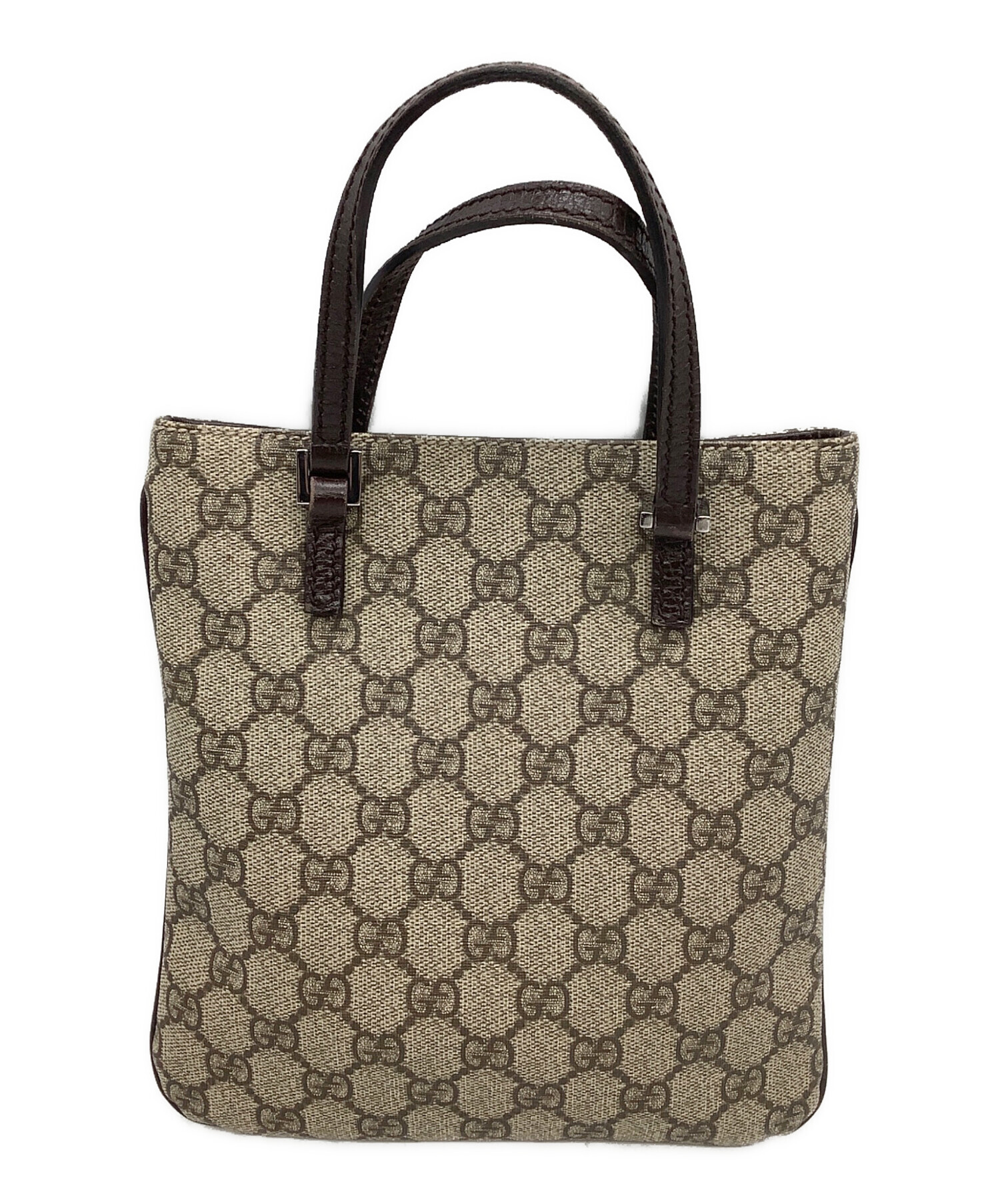 中古・古着通販】GUCCI (グッチ) ハンドバッグ GGスプリーム ベージュ 