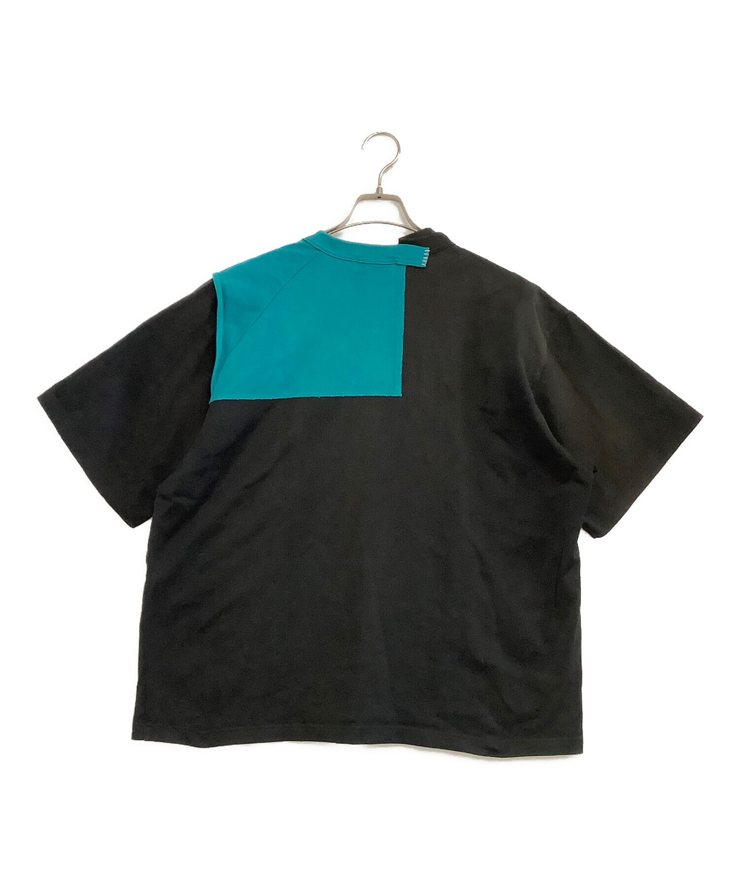 中古・古着通販】KOLOR (カラー) 半袖Tシャツ ブラック×グリーン 