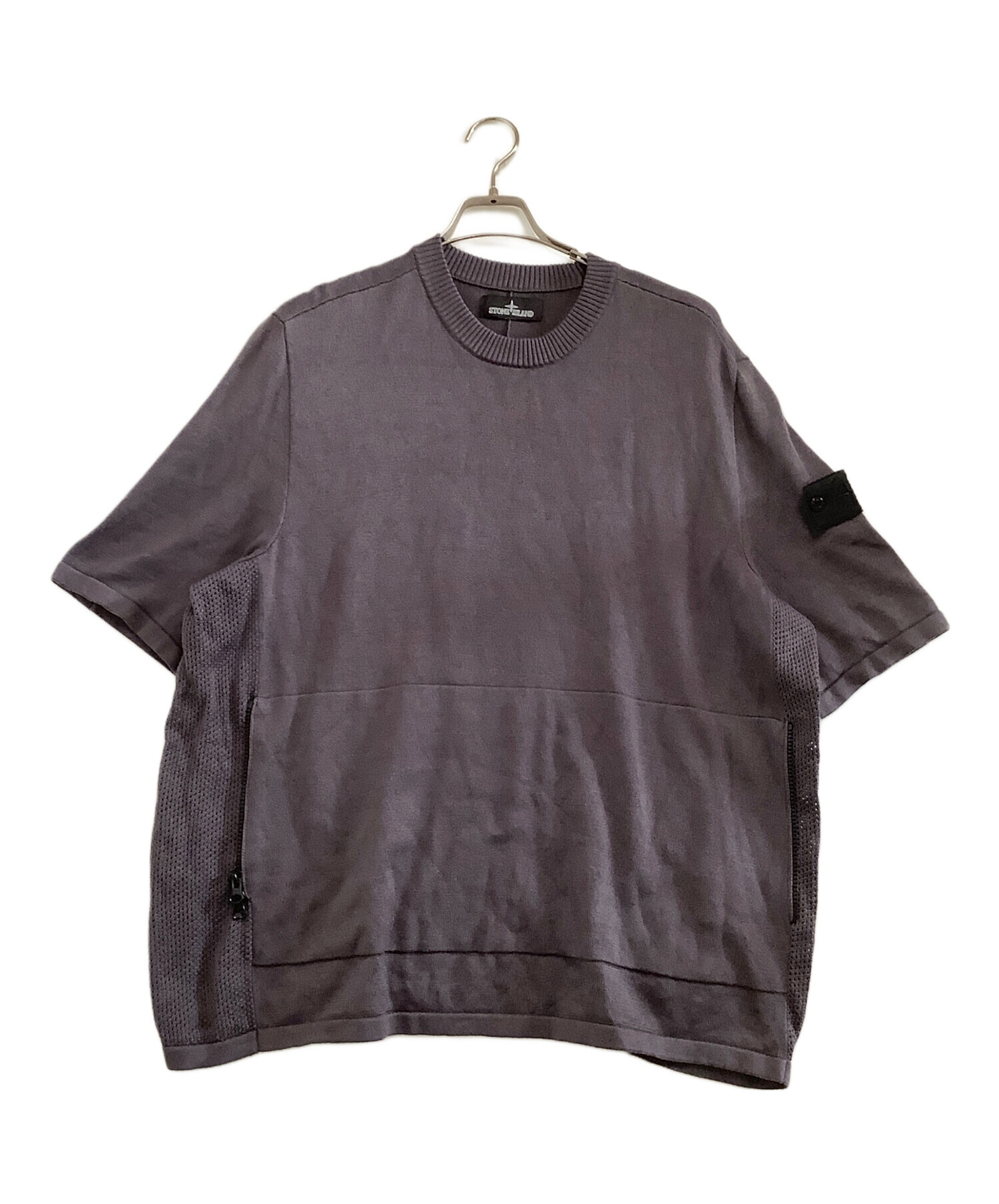 ストーンアイランド　Tシャツ　グレー　S 中古・古着通販】STONE ISLAND (ストーンアイランド) 半袖Tシャツ