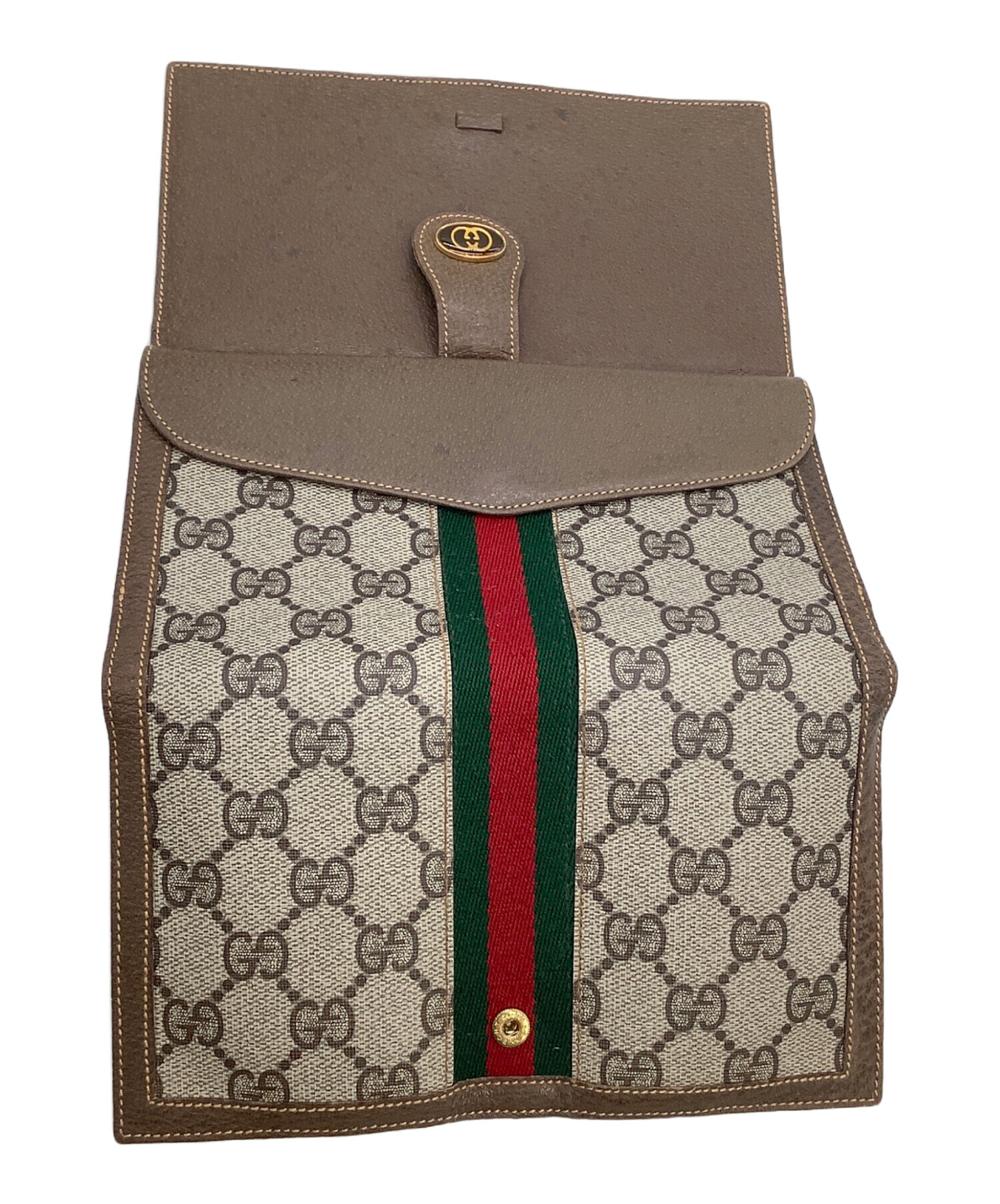 中古・古着通販】GUCCI (グッチ) 長財布 OLD GUCCI シェリーライン