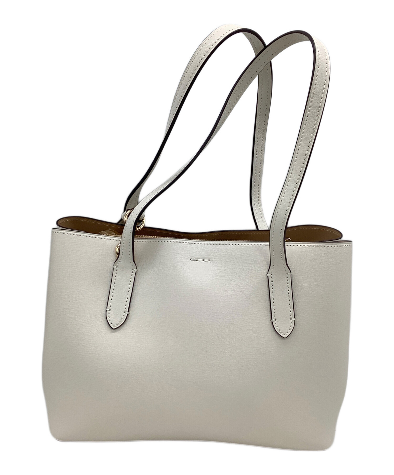 中古・古着通販】COACH (コーチ) 2WAYトートバッグ ベージュ｜ブランド 