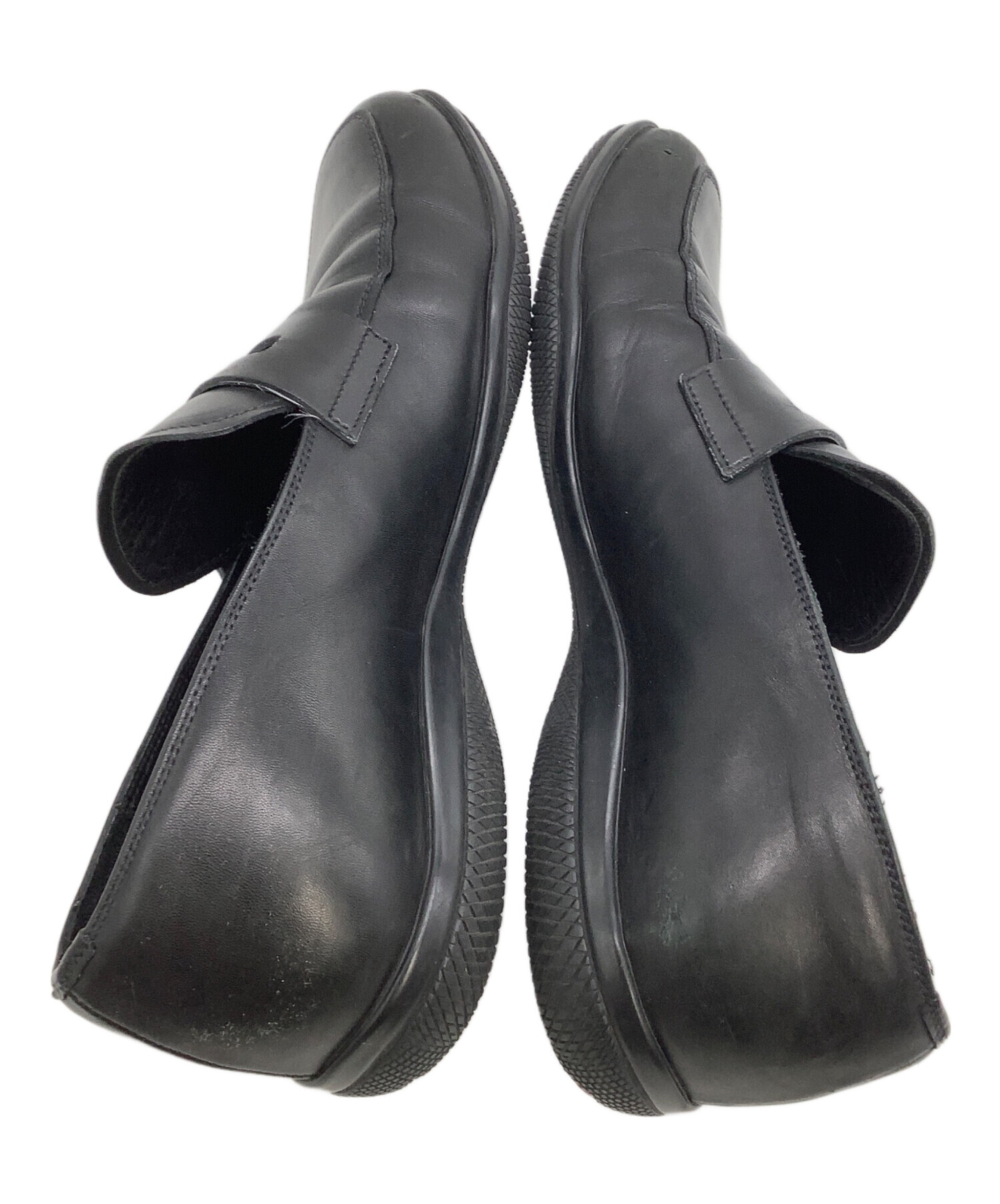 中古・古着通販】PRADA (プラダ) ローファー ブラック サイズ:6 1/2 