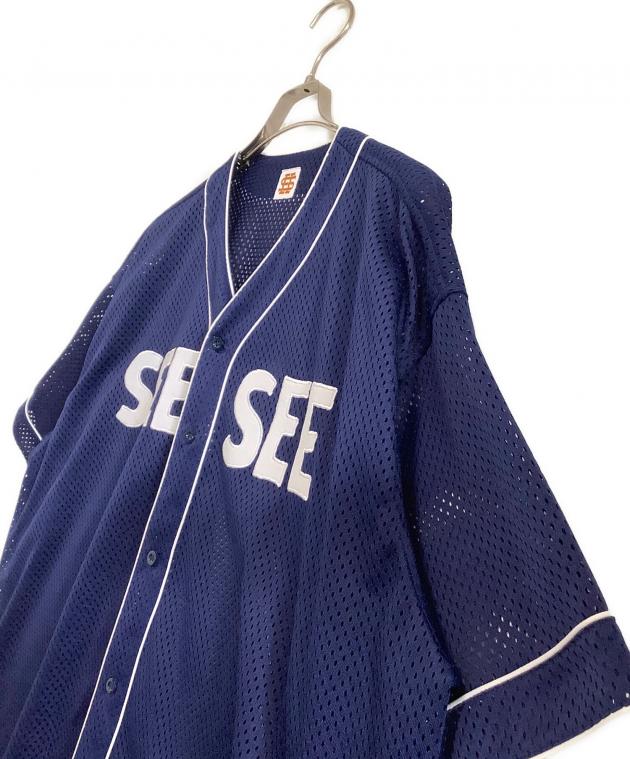 中古・古着通販】SEESEE (シーシー) 半袖シャツ ネイビー サイズ:XXXXL
