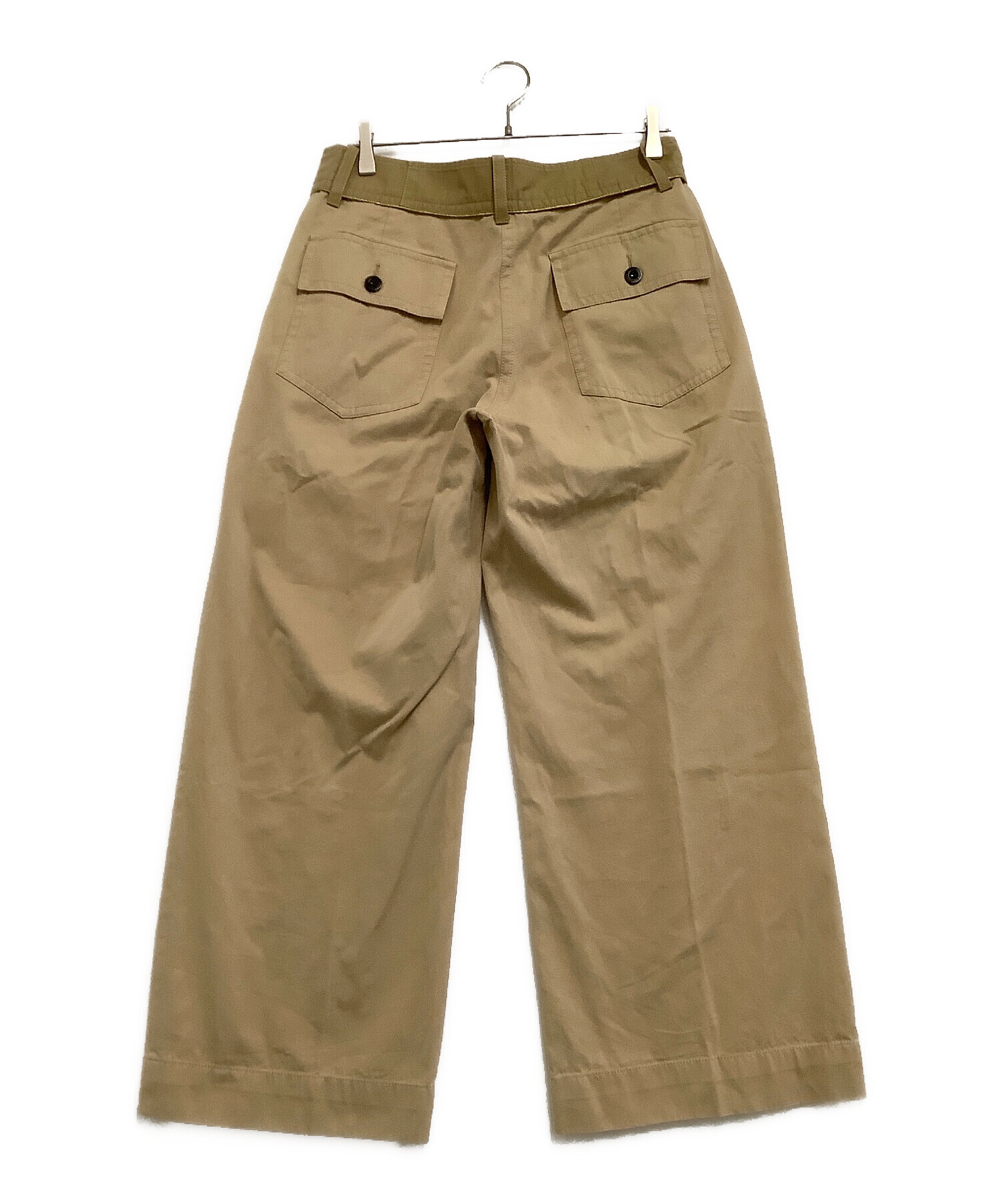 中古・古着通販】sacai (サカイ) ベイカーパンツ ベージュ サイズ:3  