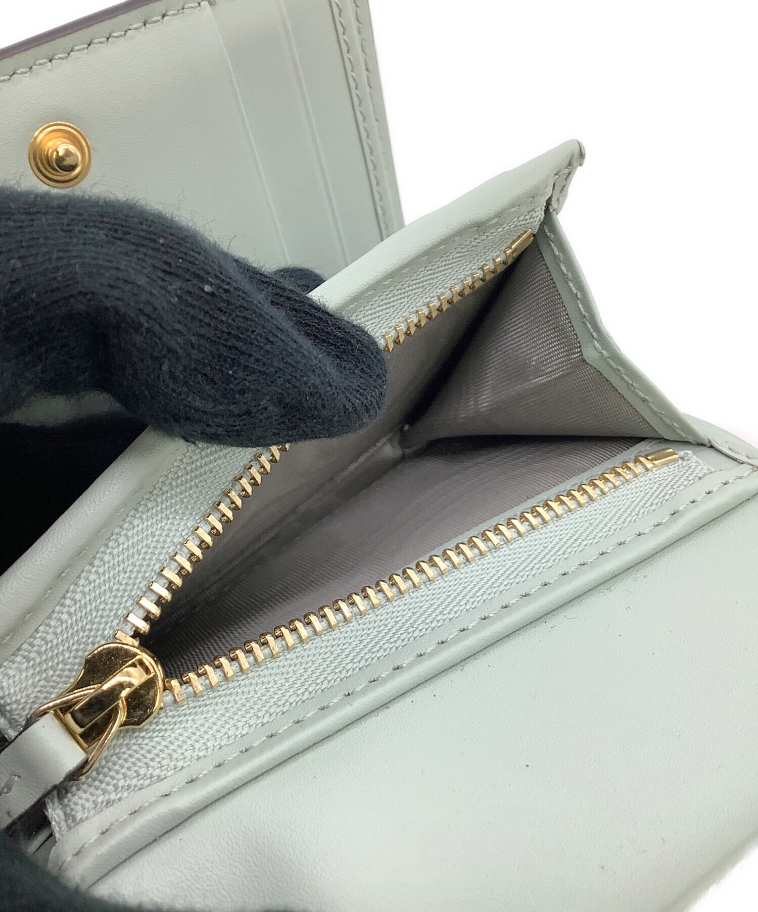 中古・古着通販】GUCCI (グッチ) ミディアムウォレット GG ミント 
