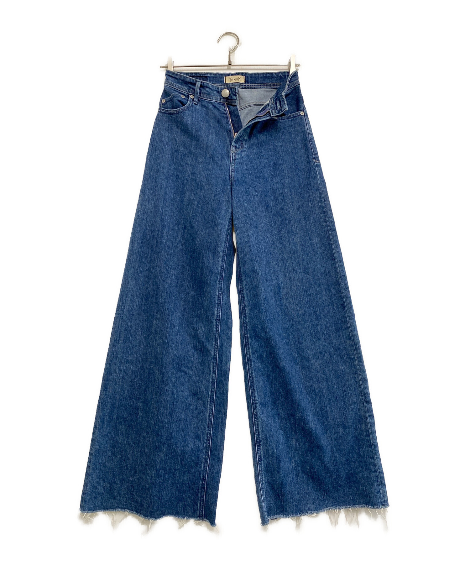 ヤヌークワイドフレアサイズ24 中古・古着通販】YANUK (ヤヌーク) ワイドフレアデニムパンツ