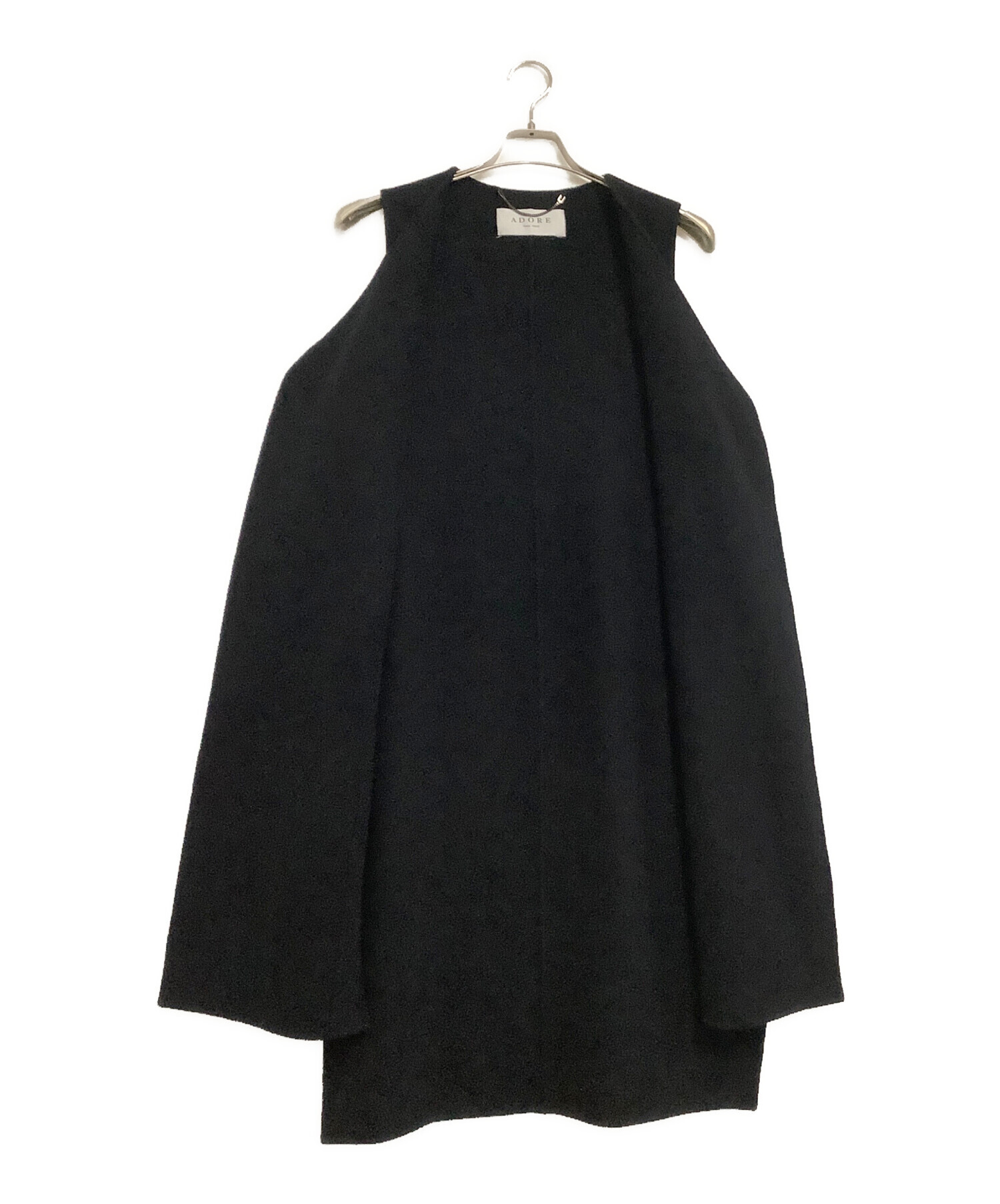 中古・古着通販】ADORE (アドーア) ロングジレ ブラック サイズ:36