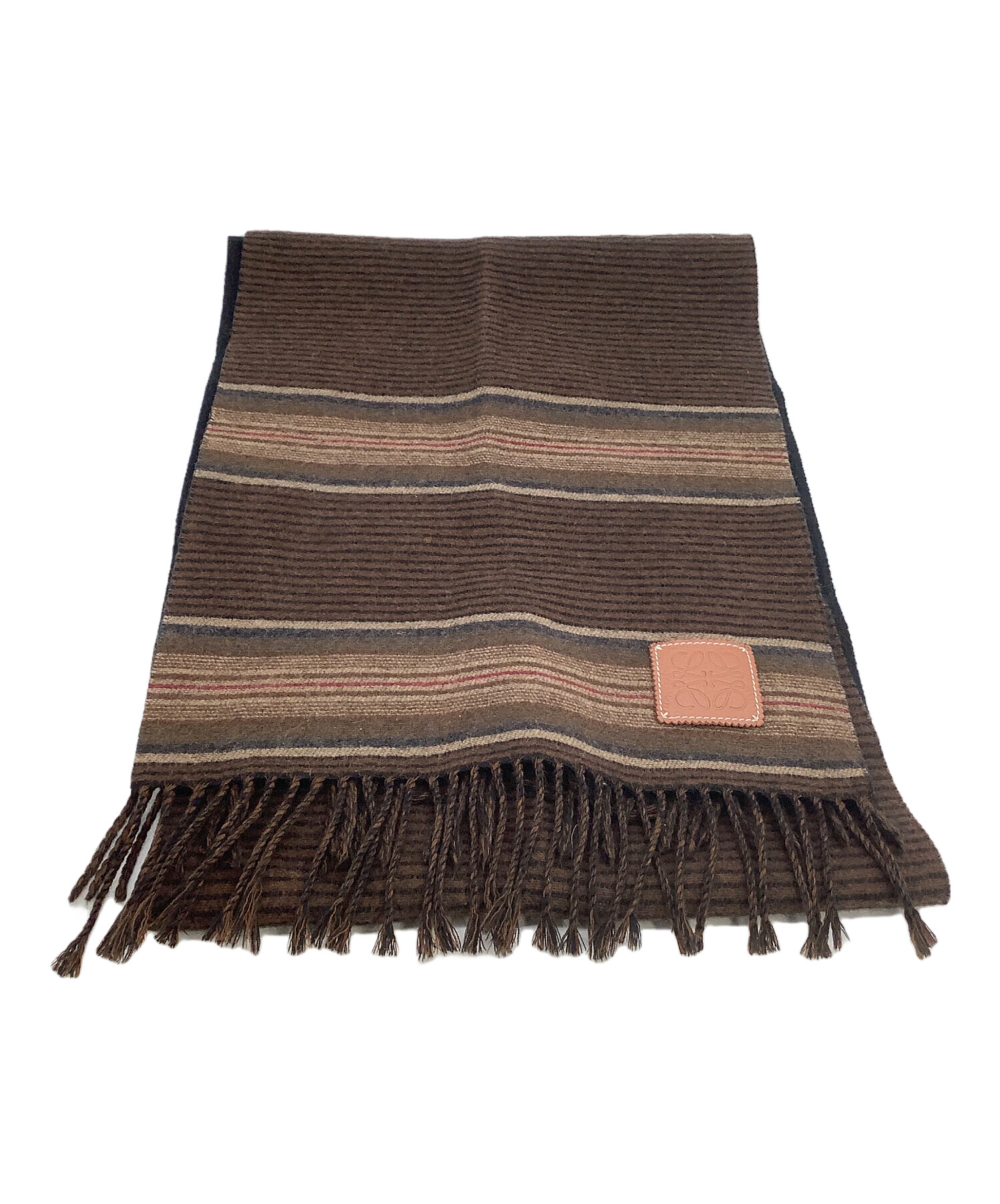 中古・古着通販】LOEWE (ロエベ) マフラー ブラウン×ブラック