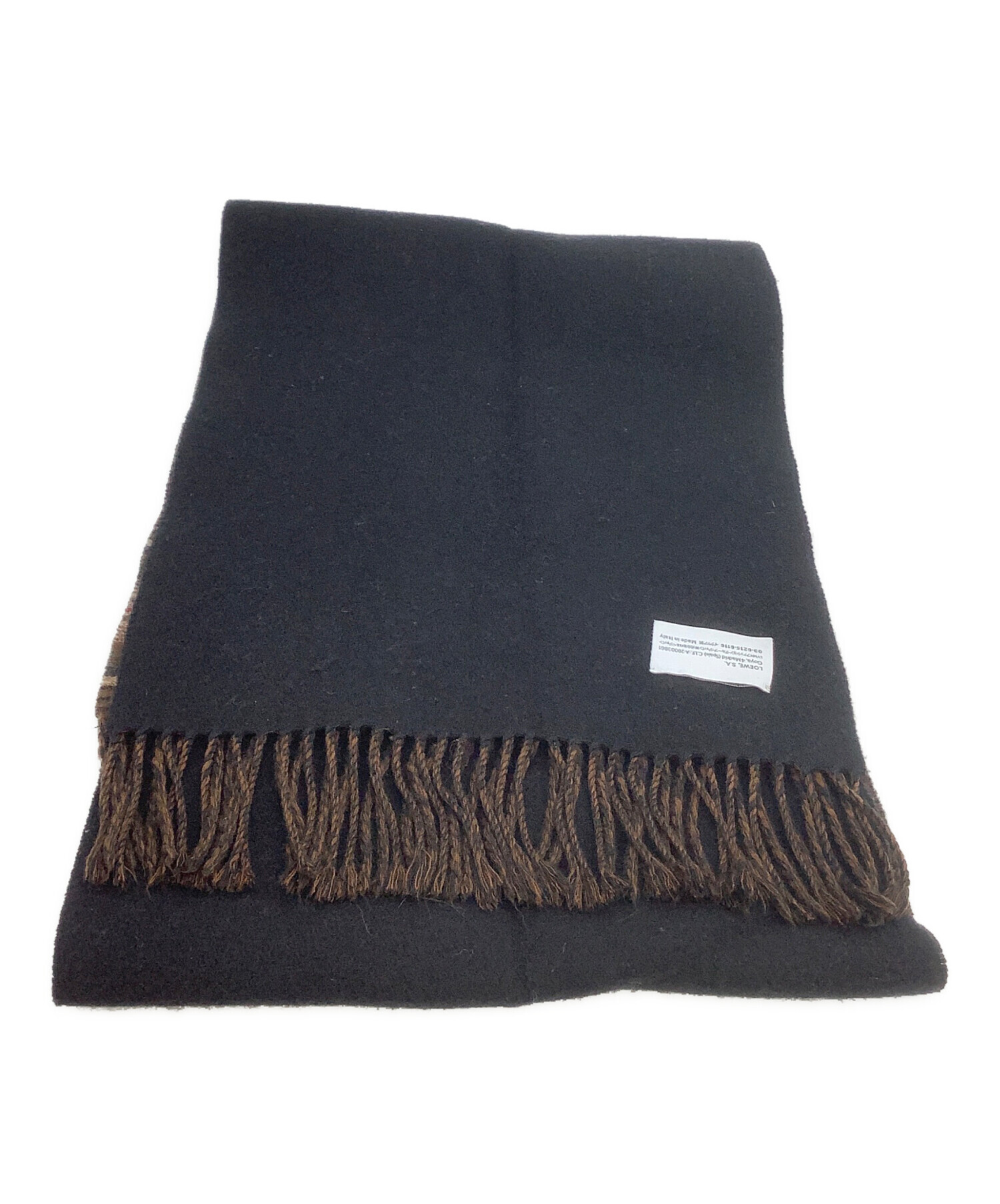 中古・古着通販】LOEWE (ロエベ) マフラー ブラウン×ブラック