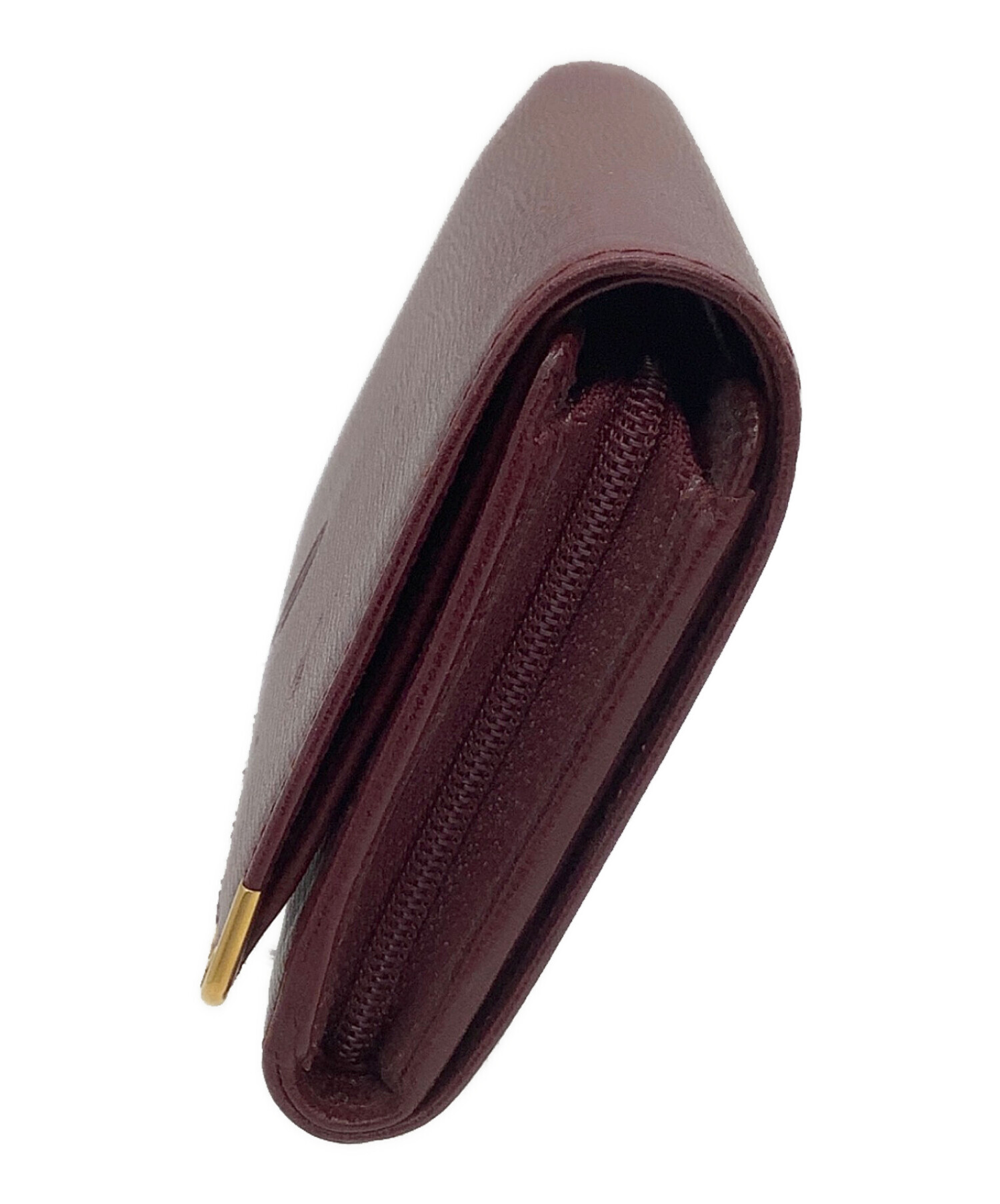 未使用品 Cartier カルティエ マストライン 二つ折り 長財布 箱付き 黒 Cartier - カルティエ マストライン 二つ折り財布 レディース