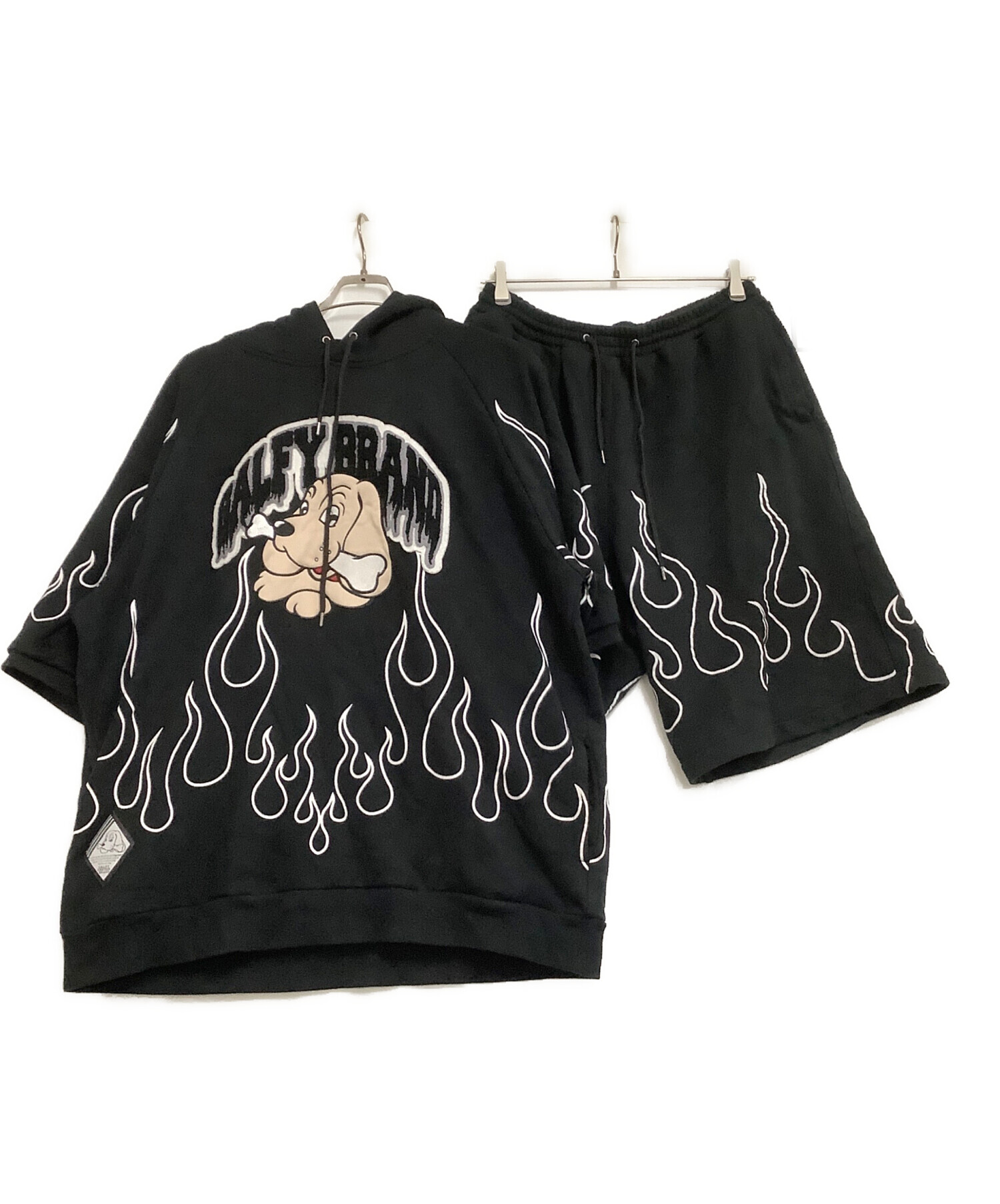 中古・古着通販】GALFY (ガルフィー) セットアップスウェット ブラック