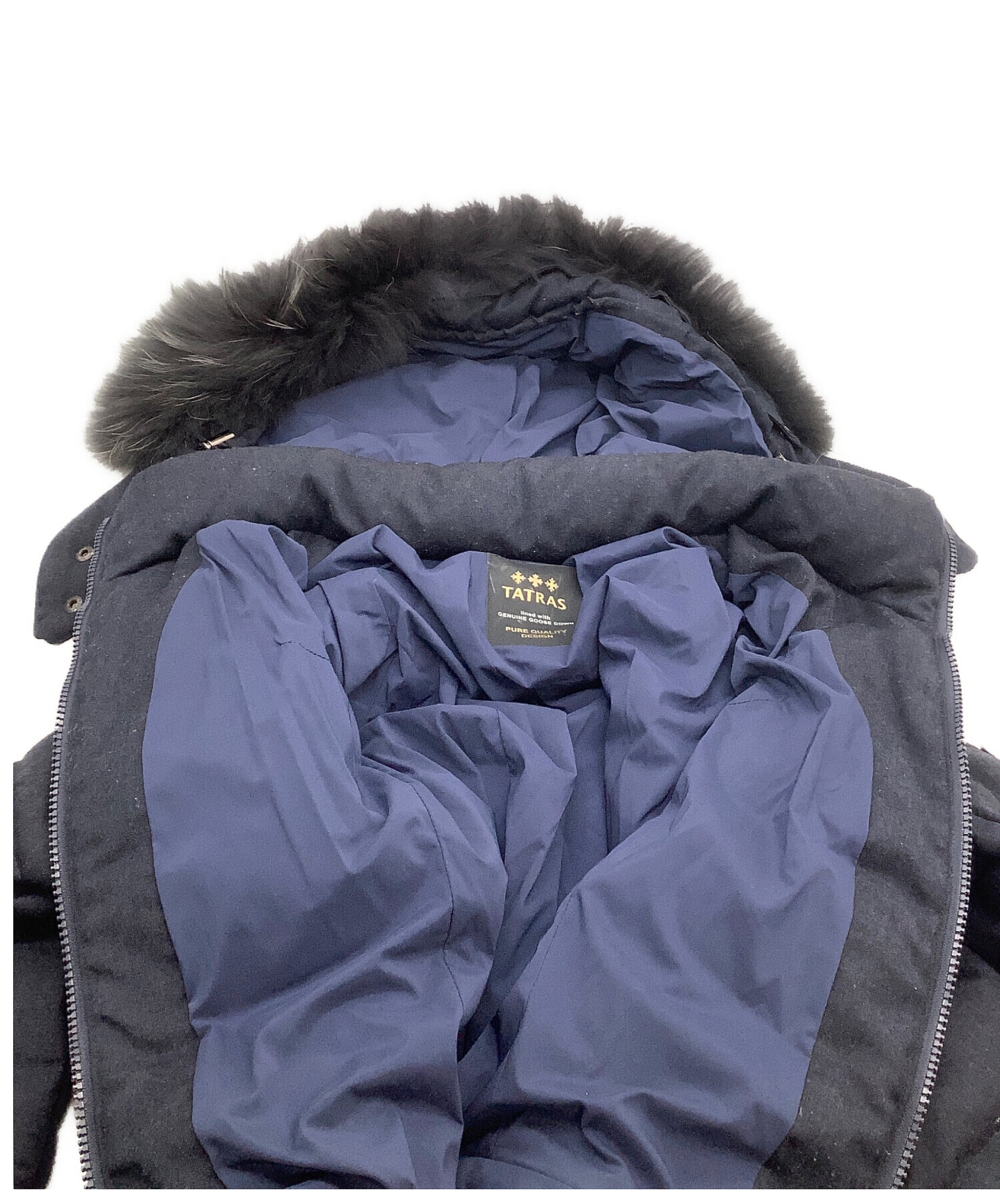 中古・古着通販】TATRAS (タトラス) コート ラビアナ ネイビー サイズ 