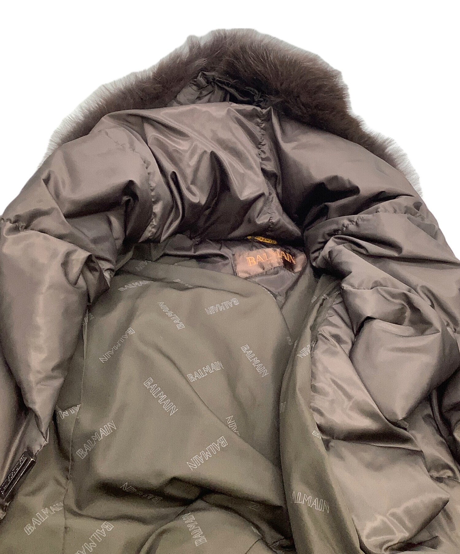 中古・古着通販】BALMAIN (バルマン) ブルーフォックスファー付き 