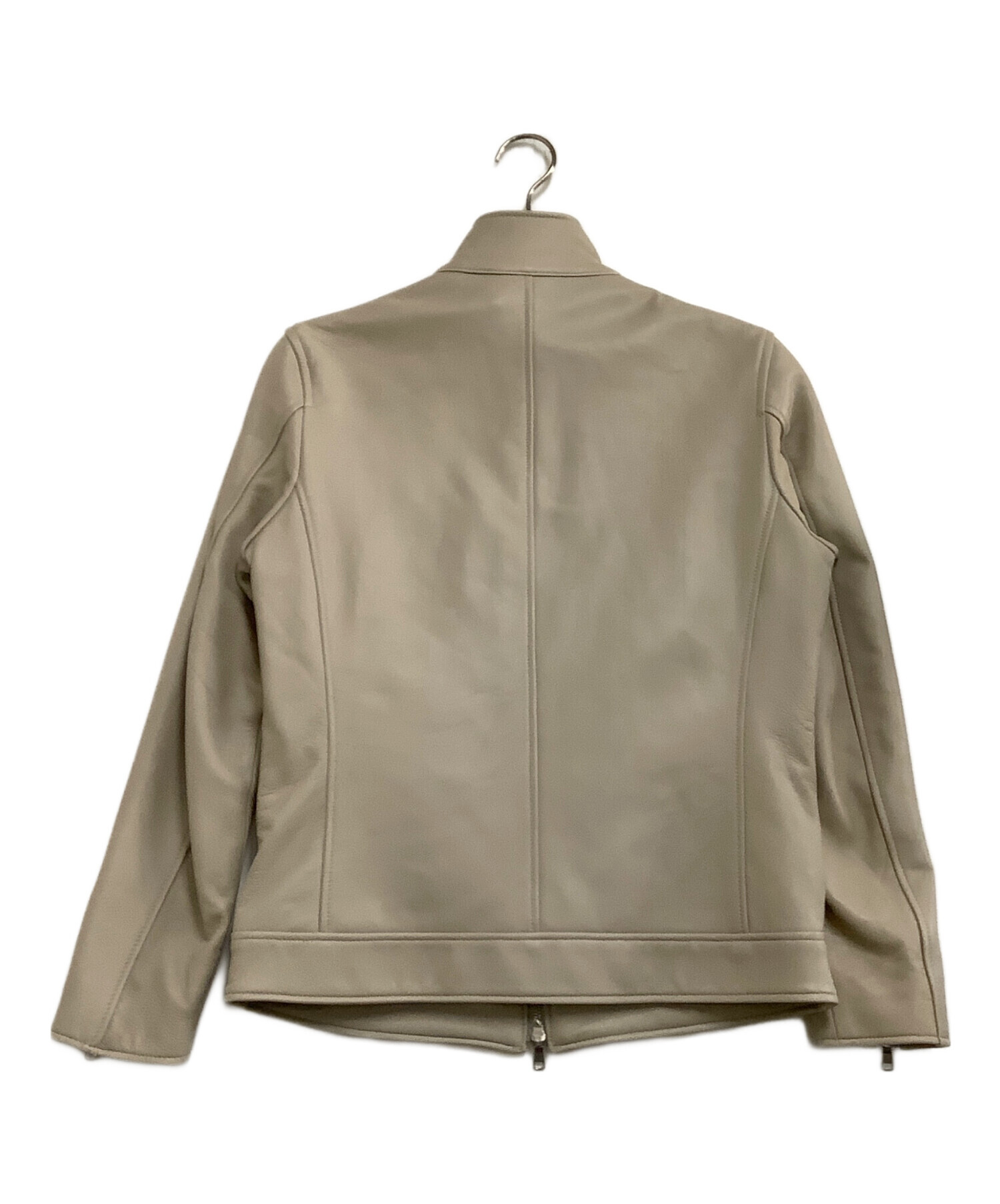 中古・古着通販】TETE HOMME (テット オム) レザージャケット ベージュ