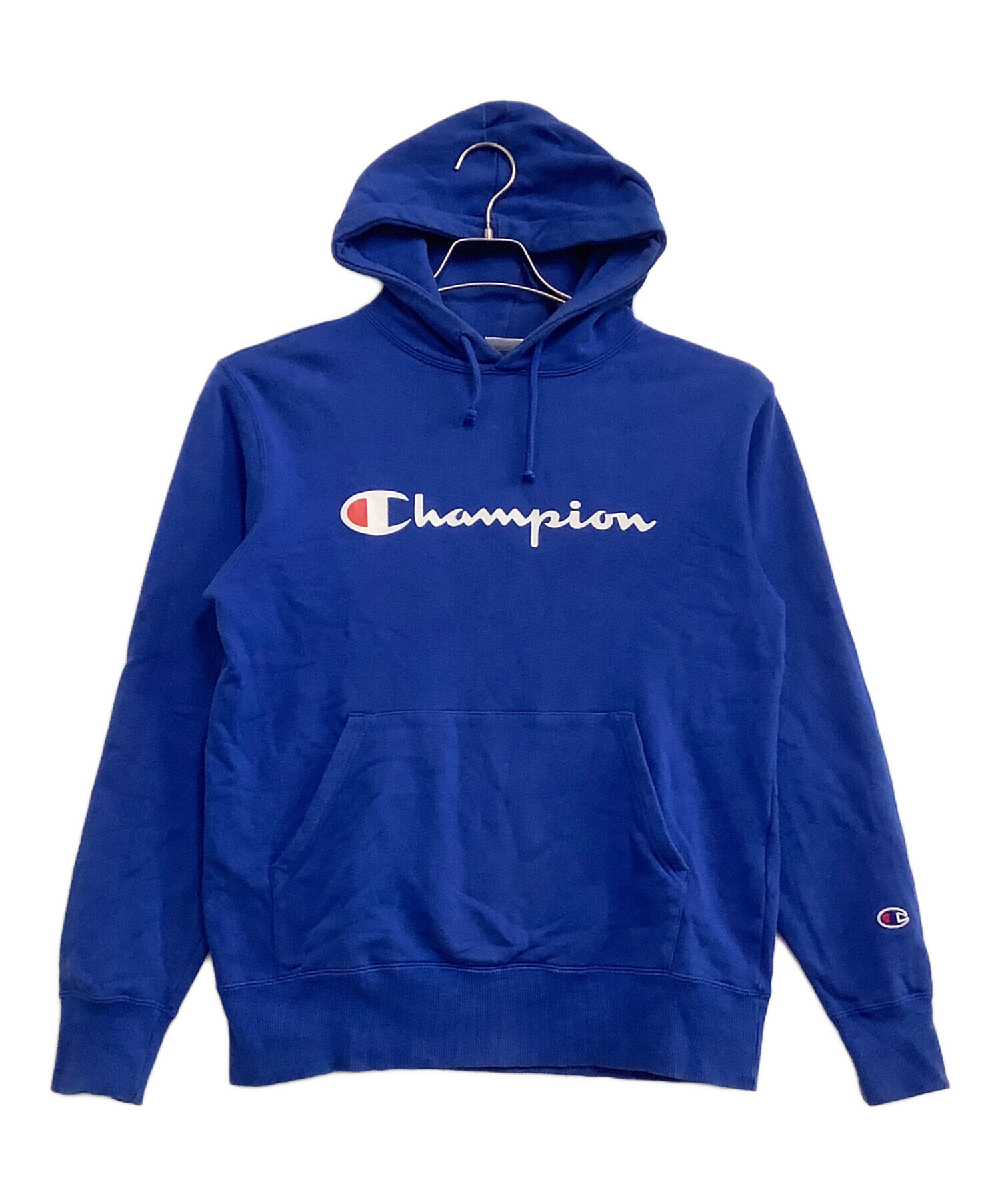 中古・古着通販】Champion (チャンピオン) ロゴスウェット ブルー 