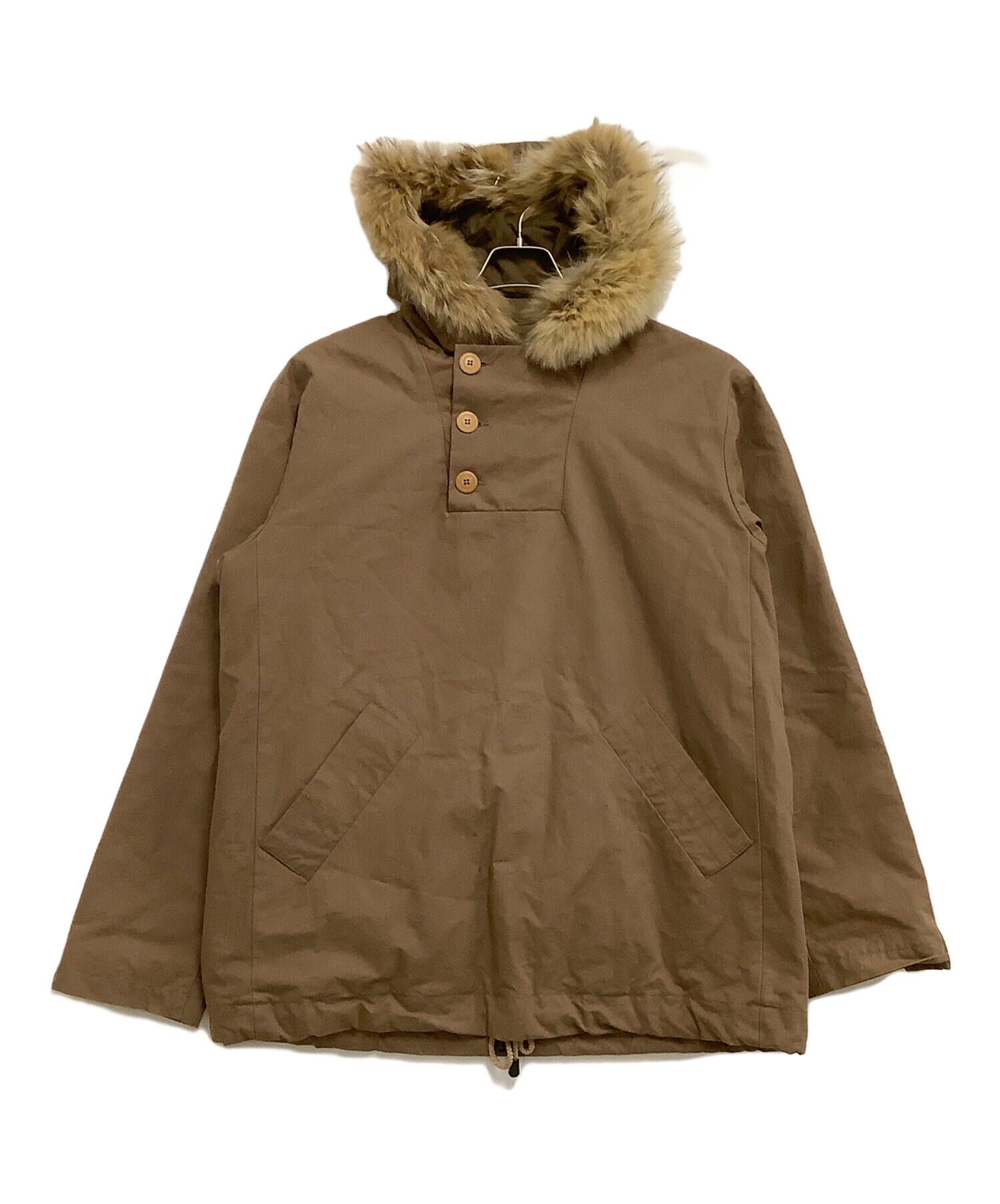 中古・古着通販】A.P.C. (アーペーセー) プルオーバーコート ブラウン 