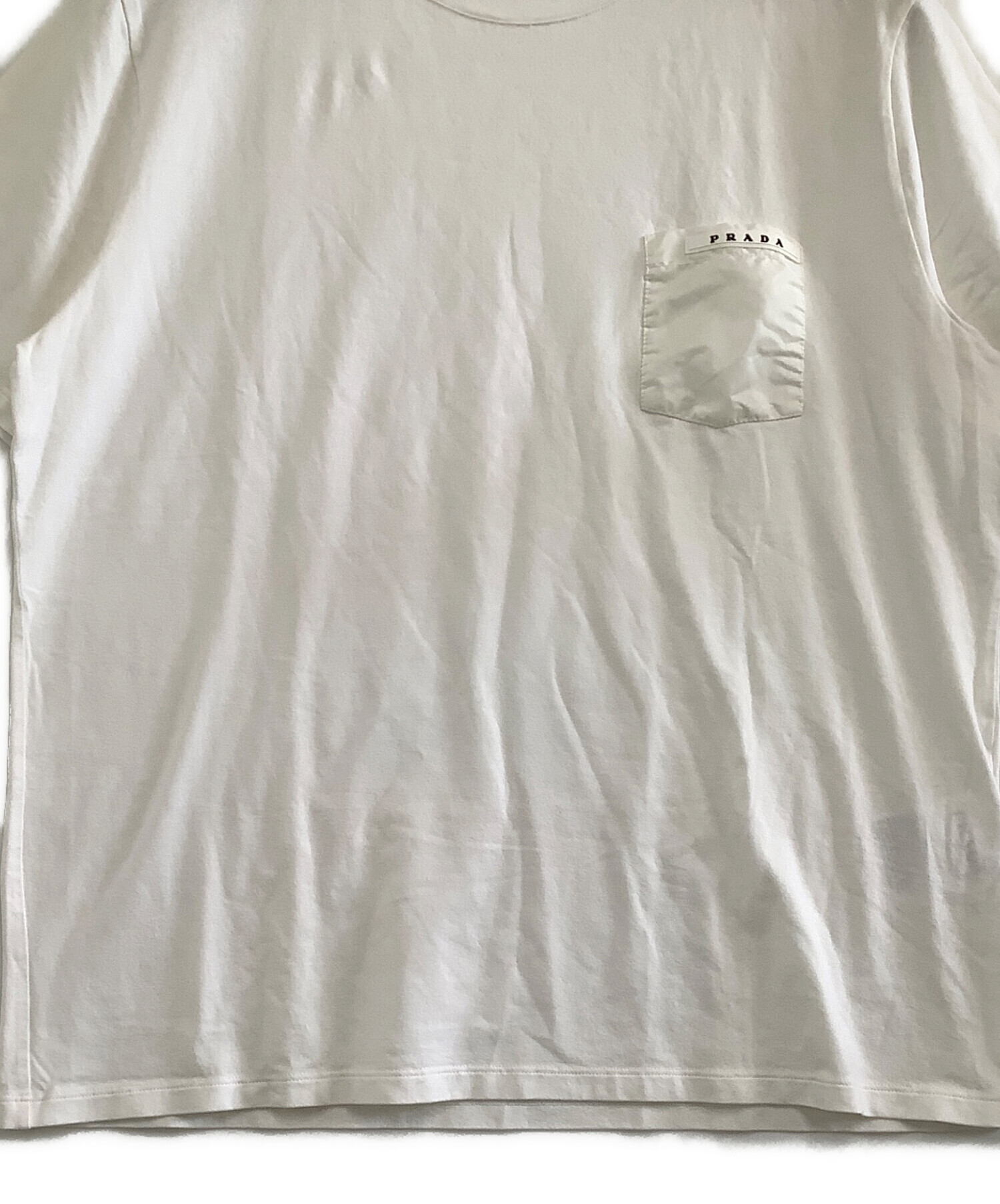 中古・古着通販】PRADA (プラダ) 半袖Tシャツ ホワイト サイズ:XXL 