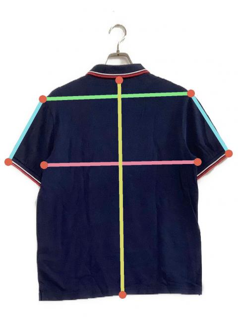 中古・古着通販】PRADA (プラダ) ポロシャツ ネイビー サイズ:XXL