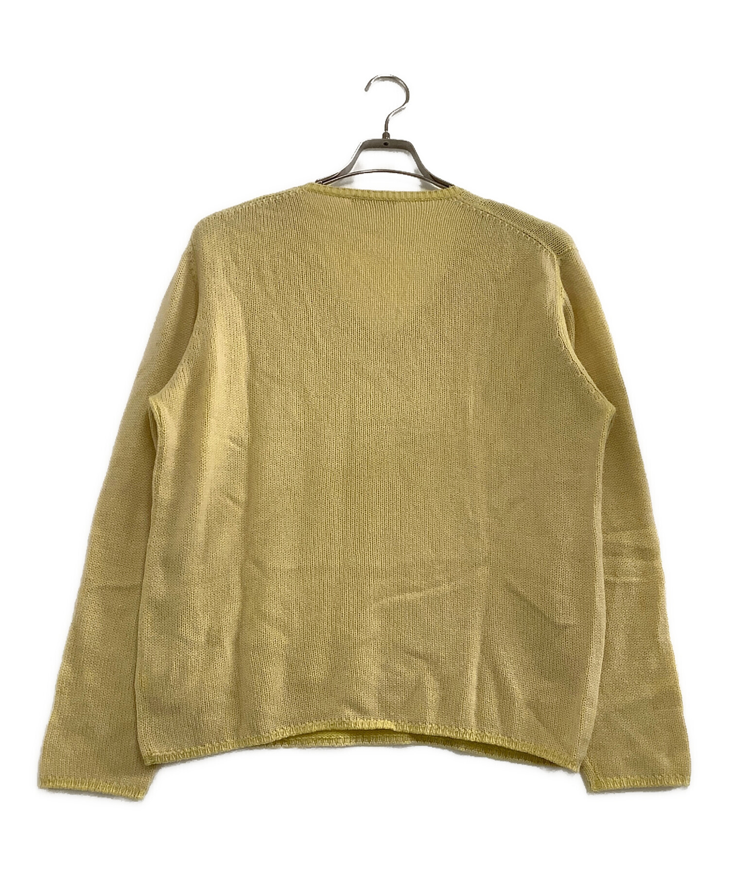 中古・古着通販】PRADA (プラダ) 薄手ニット イエロー サイズ:50 
