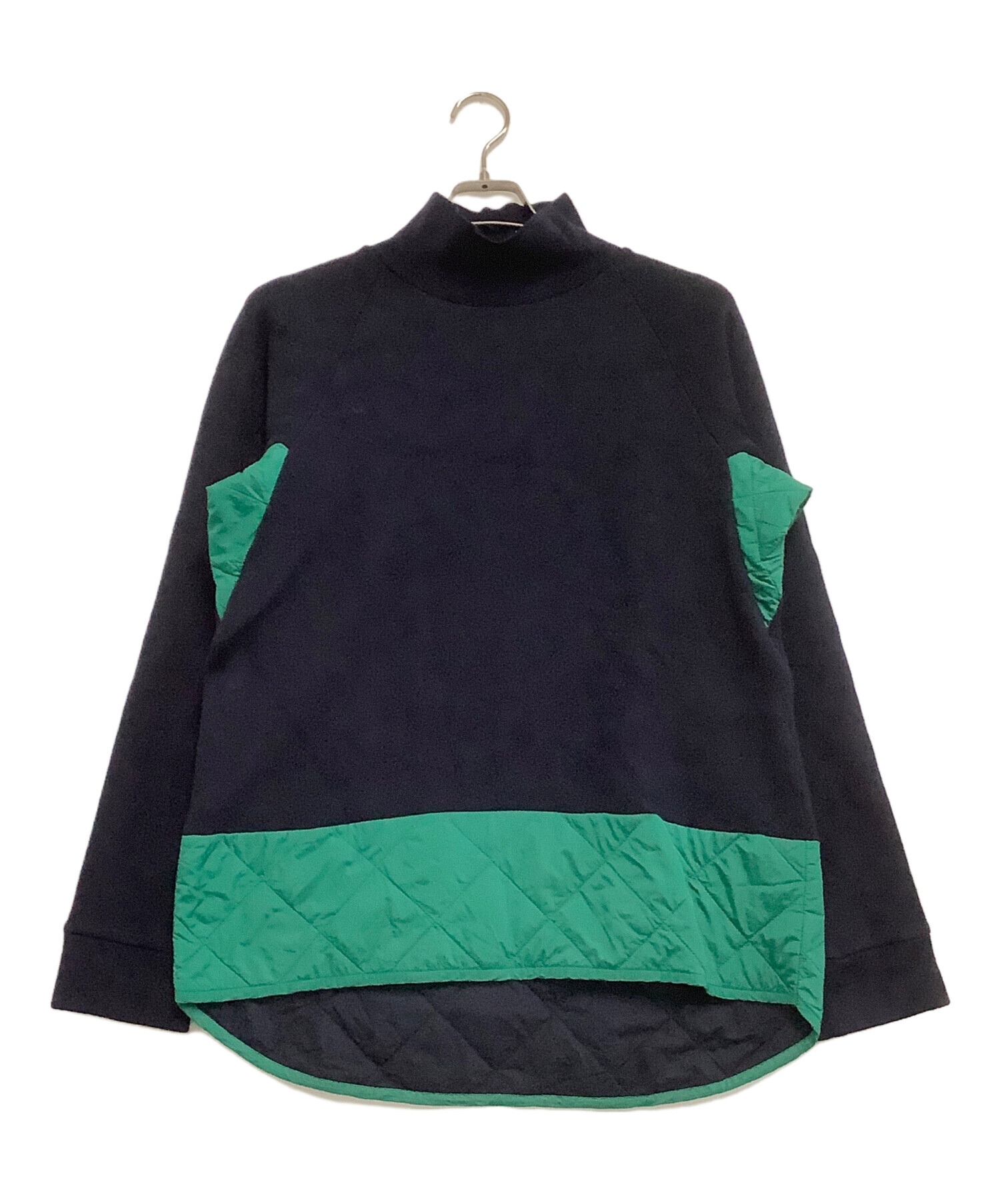 中古・古着通販】MARNI (マルニ) ドッキングニット ネイビー×グリーン 