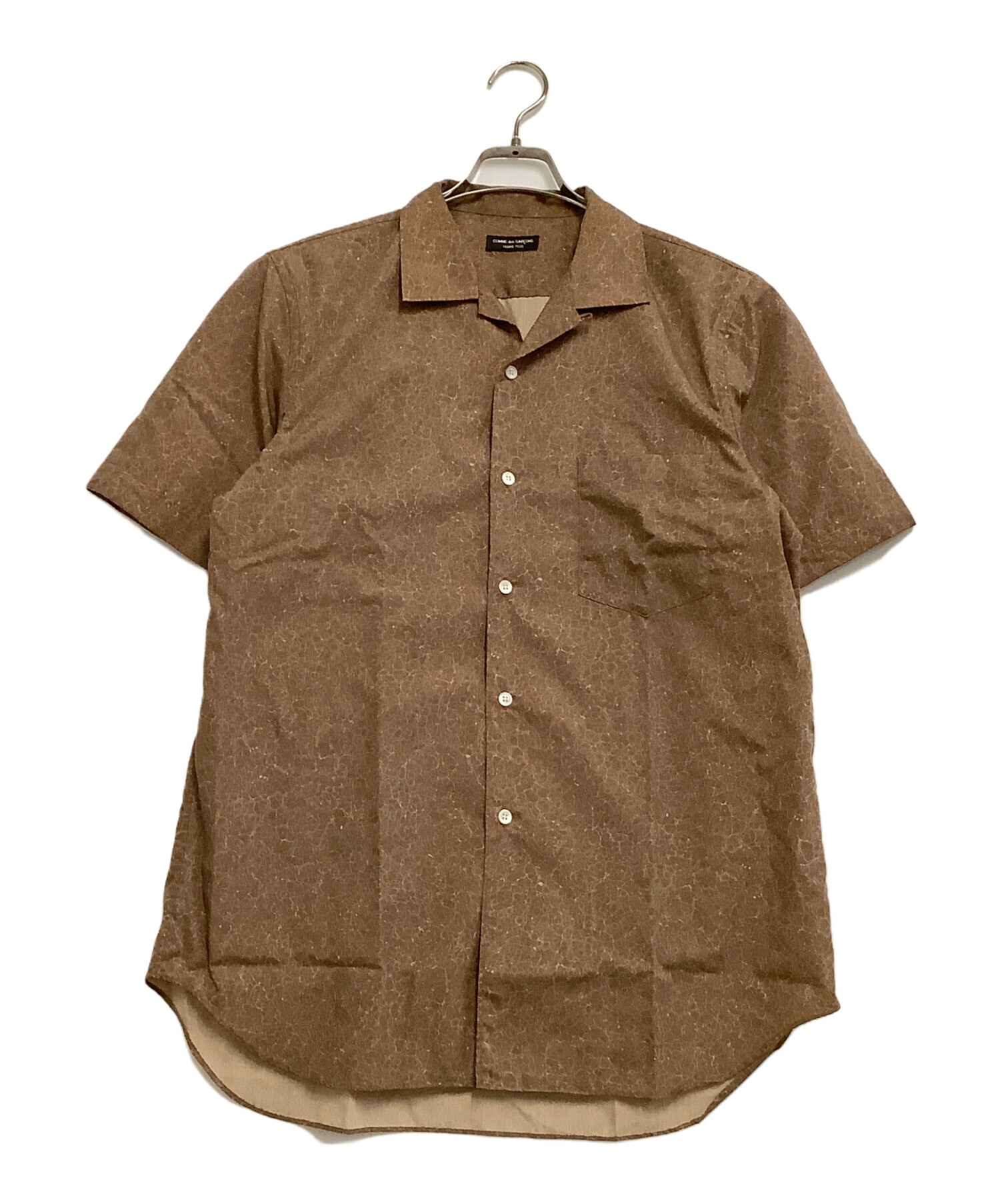 メンズ COMME des GARÇONS HOMME PLUS 半袖シャツ ブラウン