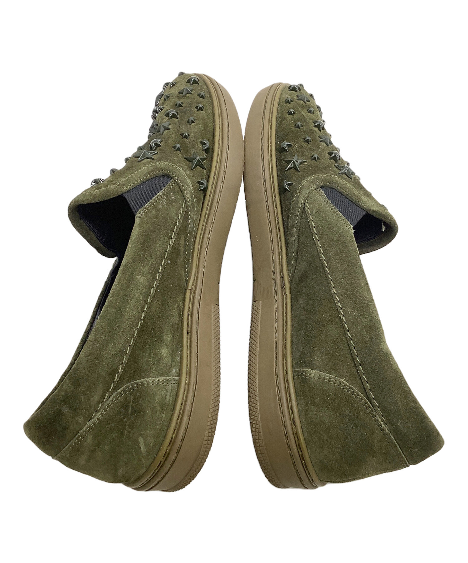 中古・古着通販】JIMMY CHOO (ジミーチュウ) スタースタッズスリッポン 