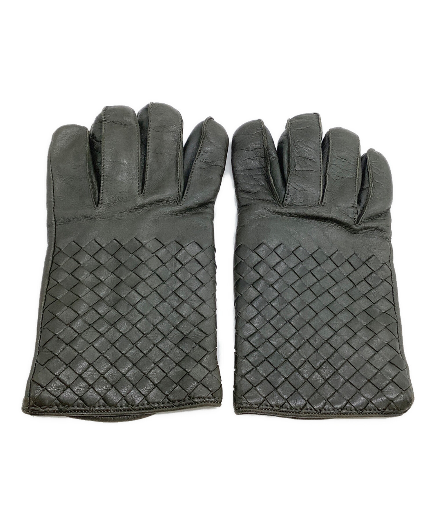 中古・古着通販】BOTTEGA VENETA (ボッテガベネタ) 手袋 グリーン