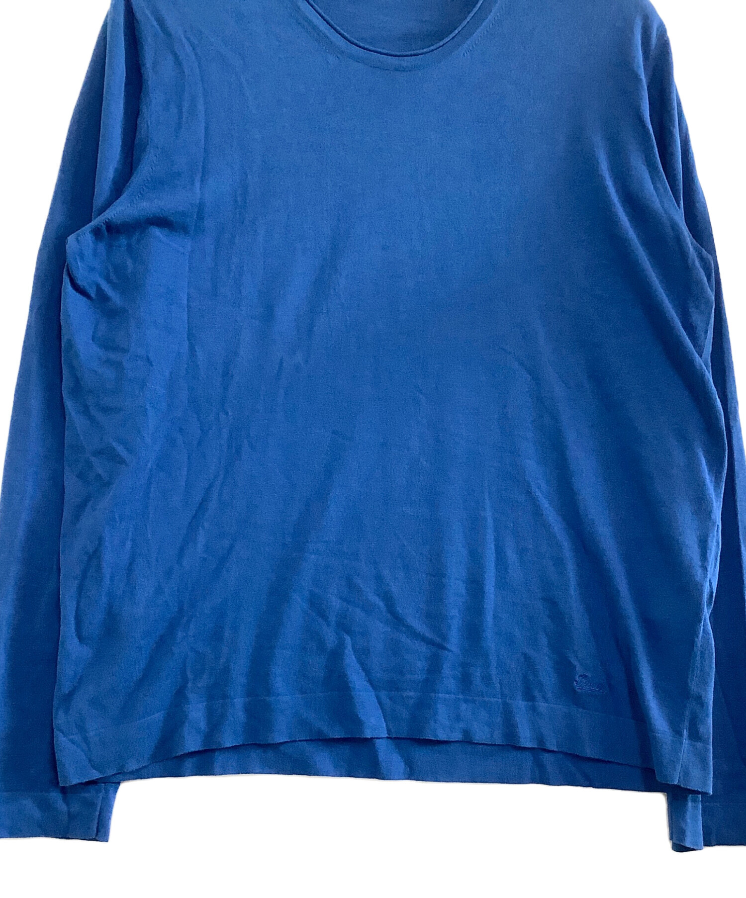 中古・古着通販】GUCCI (グッチ) 長袖Tシャツ ブルー サイズ:XL