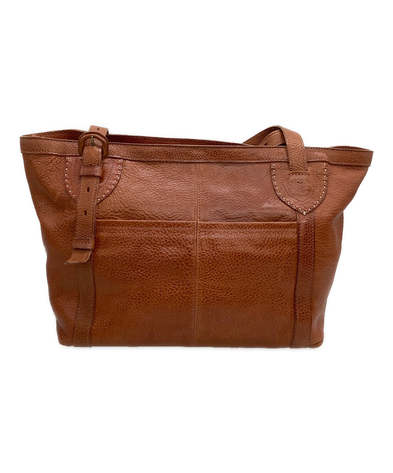 【未使用】メンズ　dan genten ブラウンレザートートバッグ 中古・古着通販】genten (ゲンテン) レザートートバッグ ブラウン