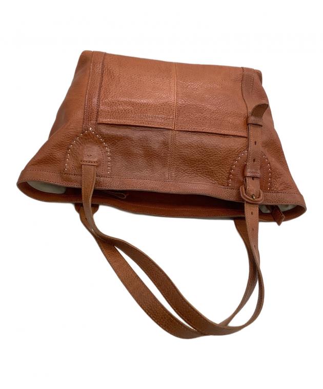 中古・古着通販】genten (ゲンテン) レザートートバッグ ブラウン