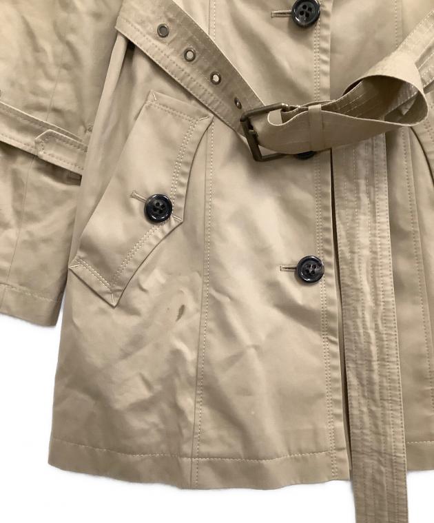 【専用】BURBERRY BLUE LABEL ストライプ トレンチコート 38 バーバリー コート ブルーレーベル トレンチコート 黒 38 - メルカリ