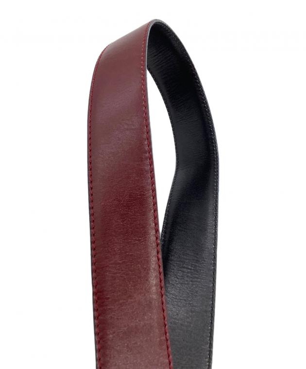 中古・古着通販】CELINE (セリーヌ) レザーベルト トリオンフ ワイン