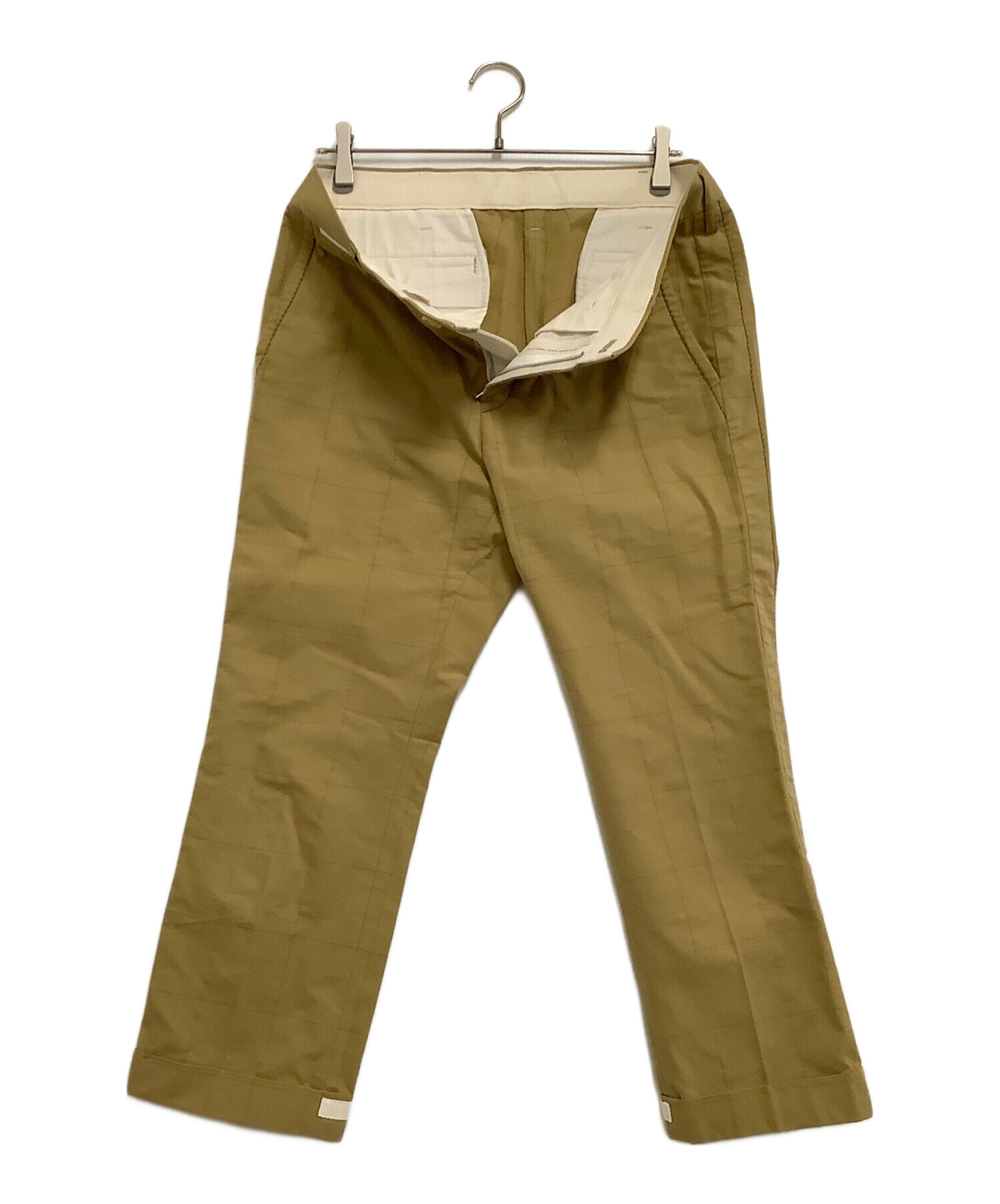 中古・古着通販】sacai (サカイ) スラックス ベージュ サイズ:2