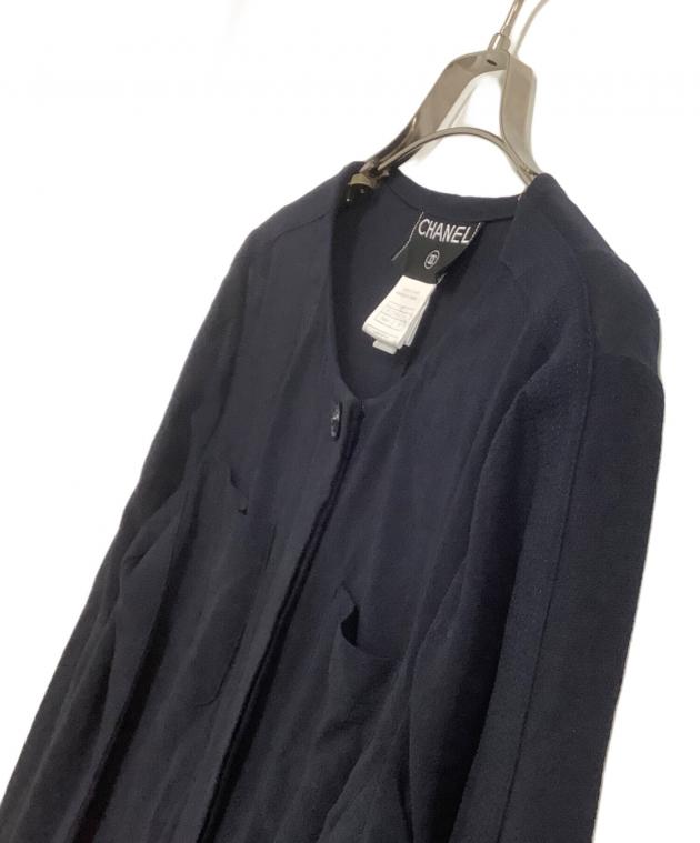 中古・古着通販】CHANEL (シャネル) 薄手ジャケット ブラック サイズ