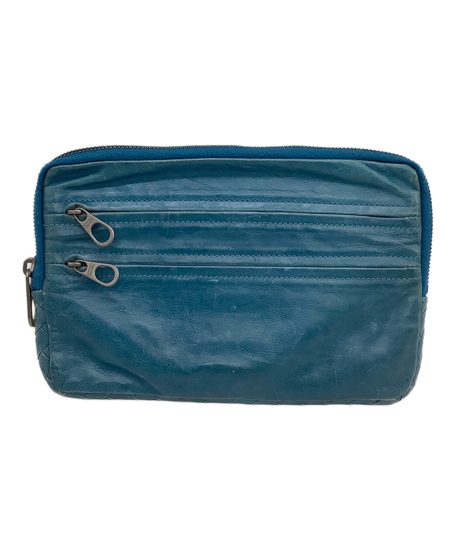 中古・古着通販】BOTTEGA VENETA (ボッテガベネタ) ポーチ ネイビー