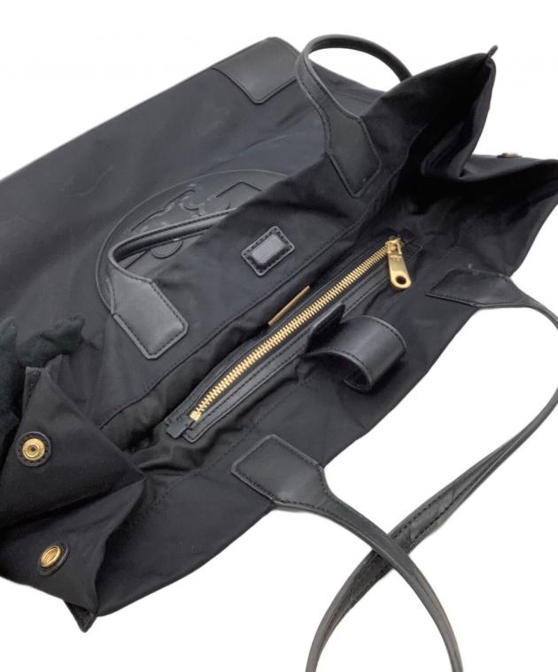 Tory Burch ブラック ナイロンバッグ 中古・古着通販】TORY BURCH (トリーバーチ) ナイロントートバッグ