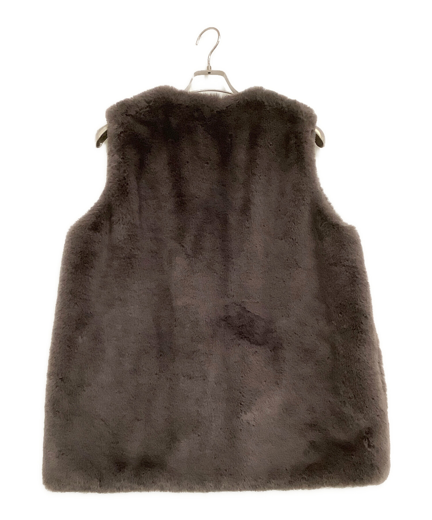 イオレ ボアベスト フリーサイズ チャコールグレー YORI (ヨリ