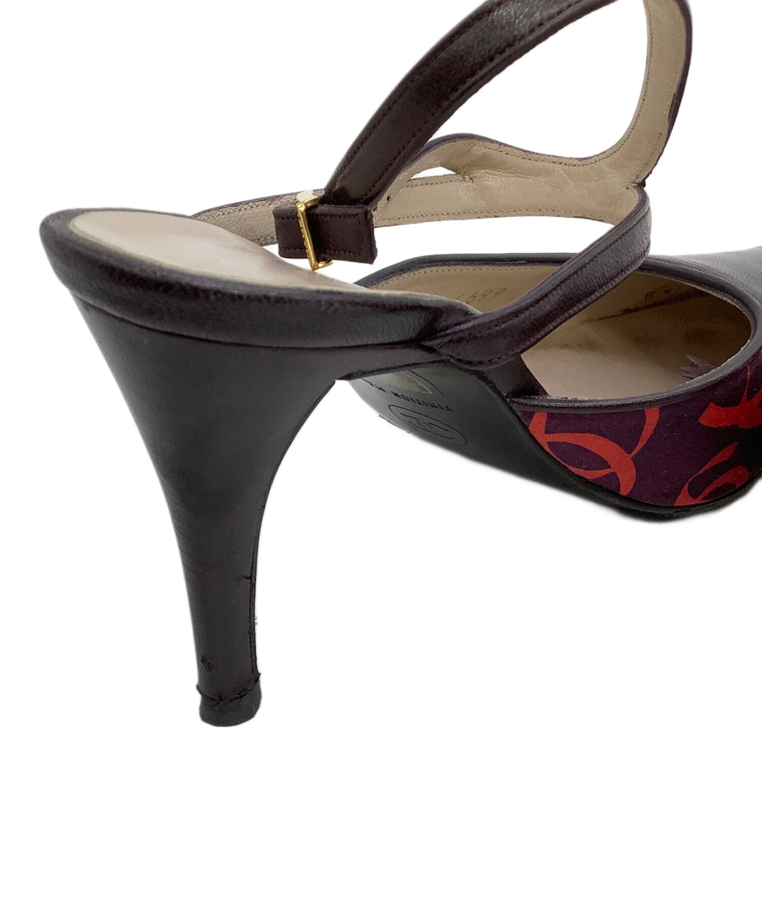 中古・古着通販】CHANEL (シャネル) ヒールパンプス パープル サイズ