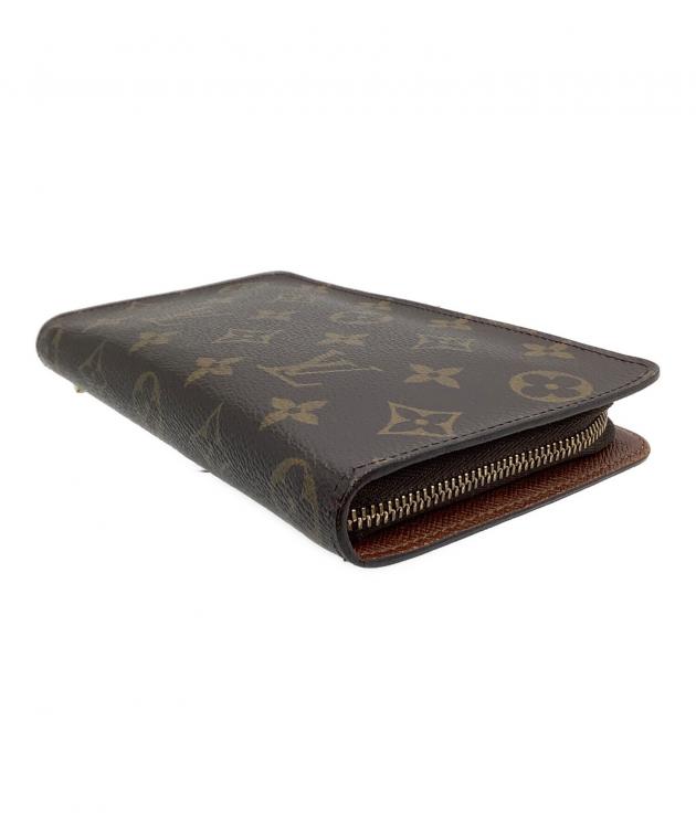 LOUIS VUITTON ダークブラウン 長財布 中古・古着通販】LOUIS VUITTON (ルイ ヴィトン) 長財布 モノグラム