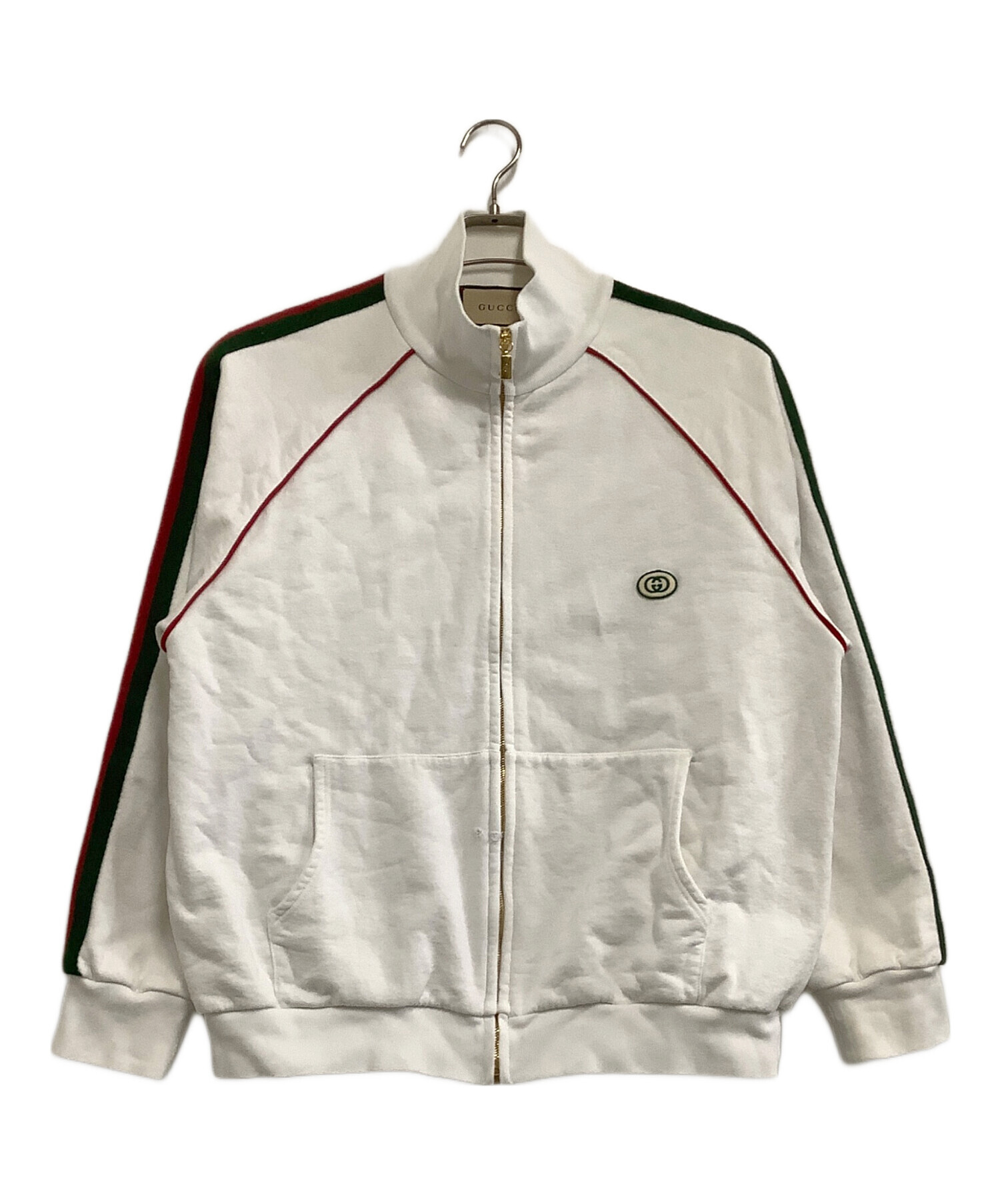 中古・古着通販】GUCCI (グッチ) トラックジャケット ホワイト サイズ