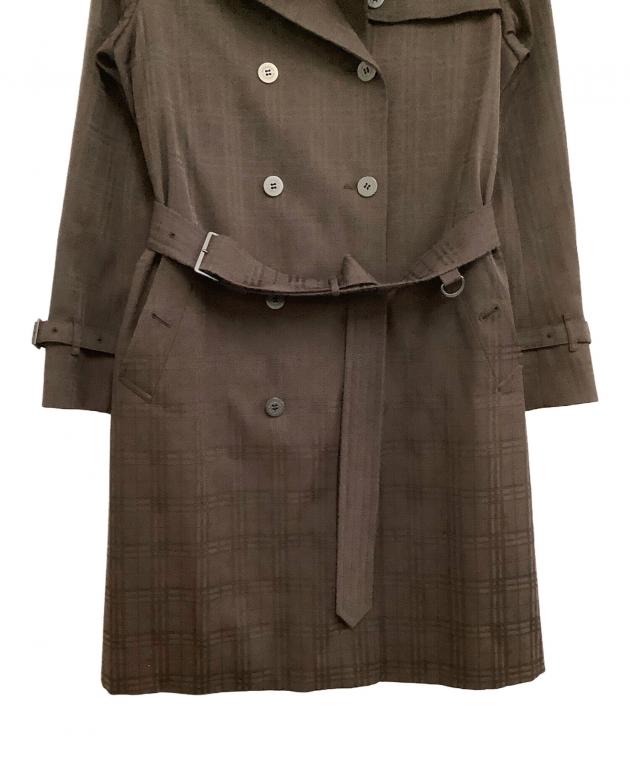 ほぼ未使用✨　バーバリー　ウールコート　ステンカラー　38 ブラウン 中古・古着通販】BURBERRY (バーバリー) ステンカラーコート ブラウン