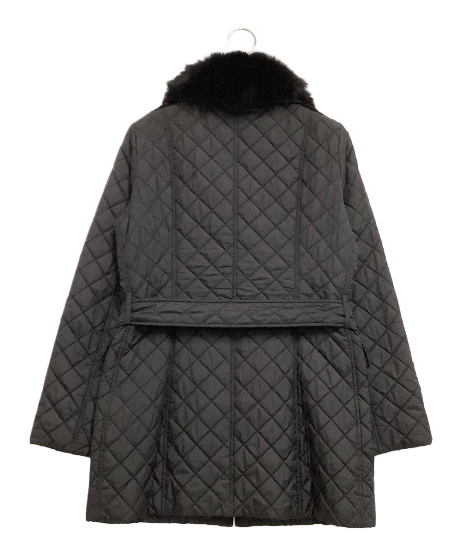 バーバリーロンドン　キルティングコート　3way ベルト付き　フード 黒　M 中古・古着通販】BURBERRY LONDON (バーバリーロンドン) キルティング