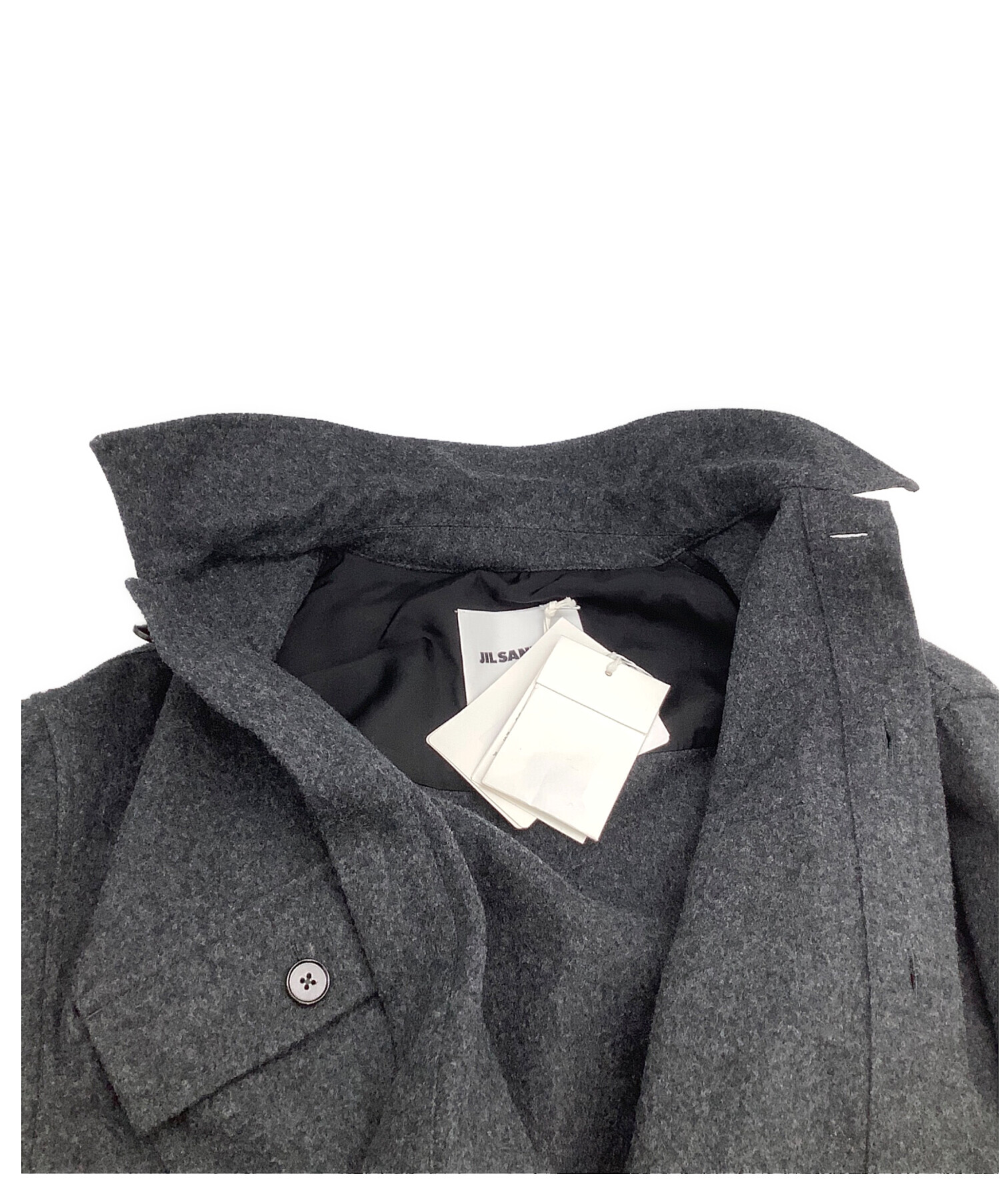 JIL SANDER カジュアルジャケット 52(XXL位) グレー 【古着】【中古 
